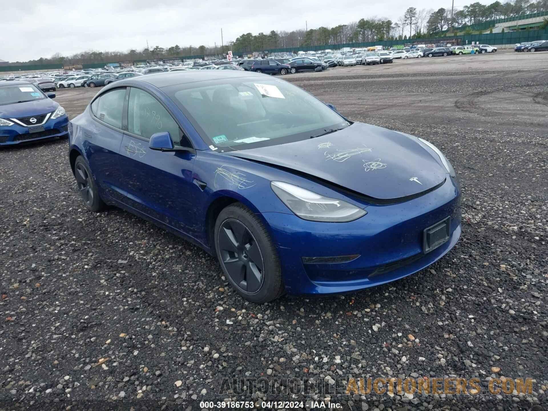 5YJ3E1EA4NF371029 TESLA MODEL 3 2022