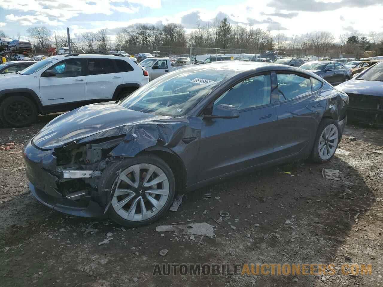 5YJ3E1EA4NF371760 TESLA MODEL 3 2022