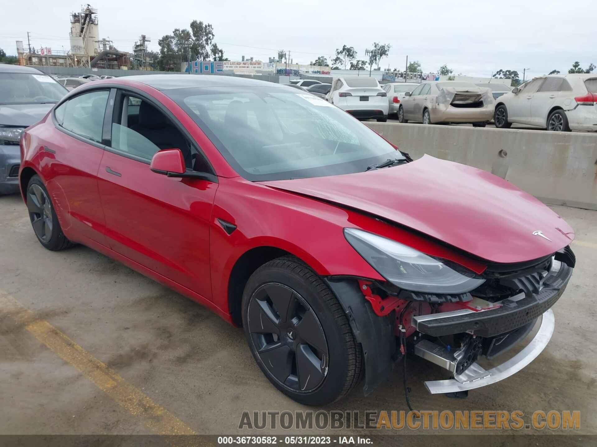 5YJ3E1EA4NF373699 TESLA MODEL 3 2022