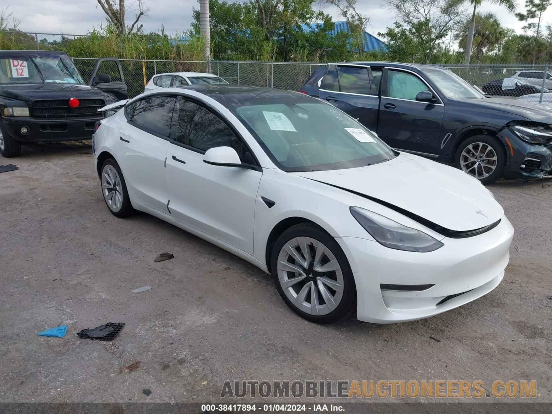 5YJ3E1EA5MF019124 TESLA MODEL 3 2021