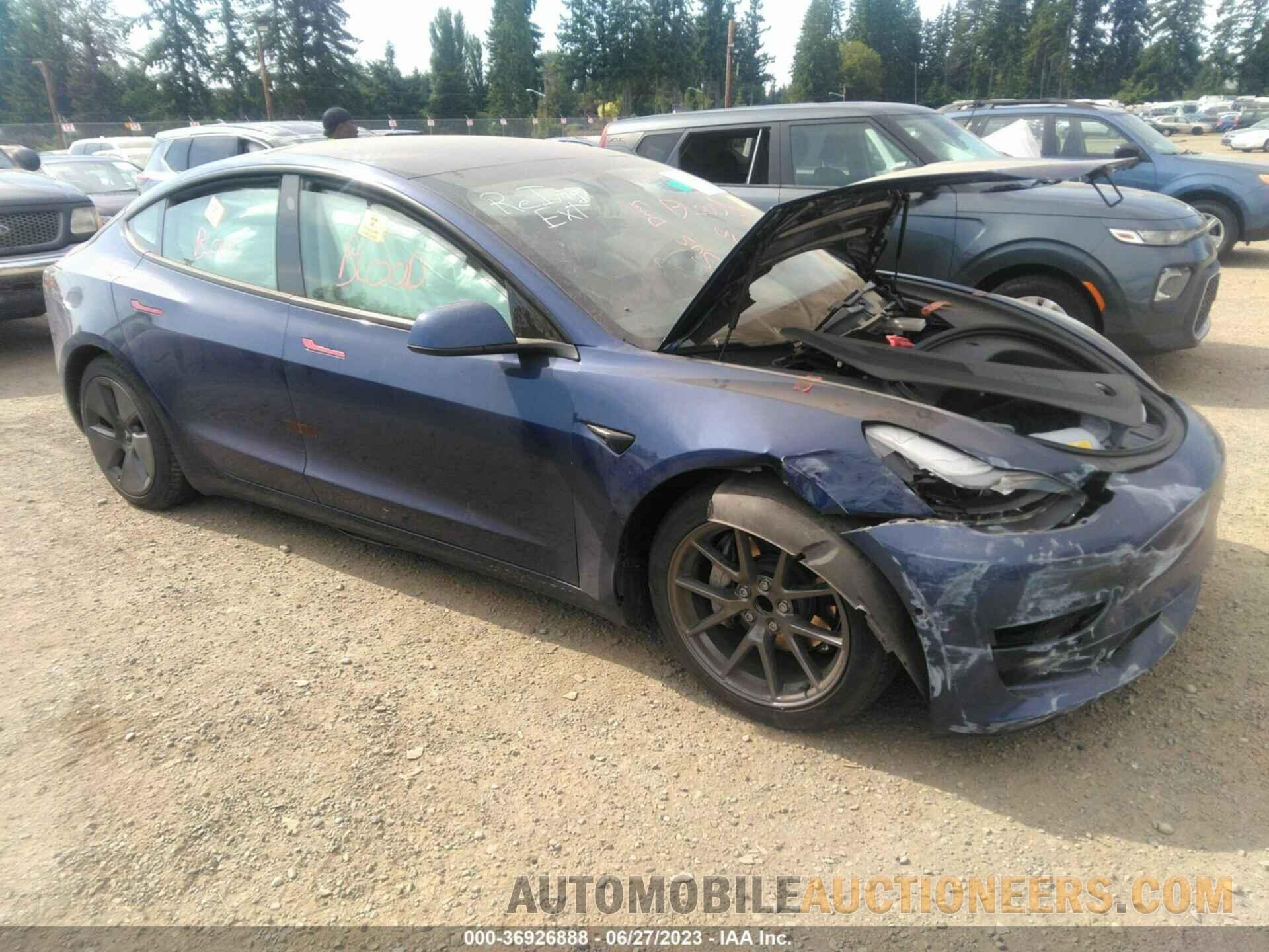 5YJ3E1EA5MF043374 TESLA MODEL 3 2021