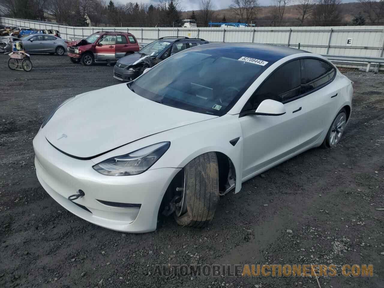 5YJ3E1EA5MF047165 TESLA MODEL 3 2021