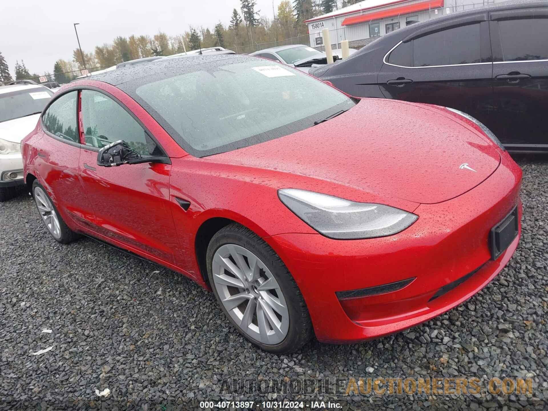 5YJ3E1EA5MF054262 TESLA MODEL 3 2021