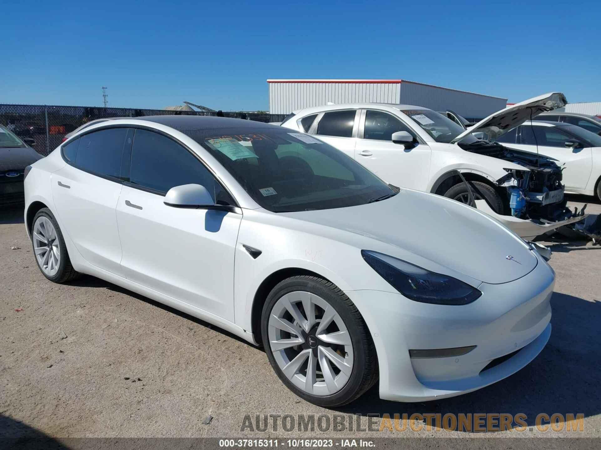 5YJ3E1EA5MF058134 TESLA MODEL 3 2021