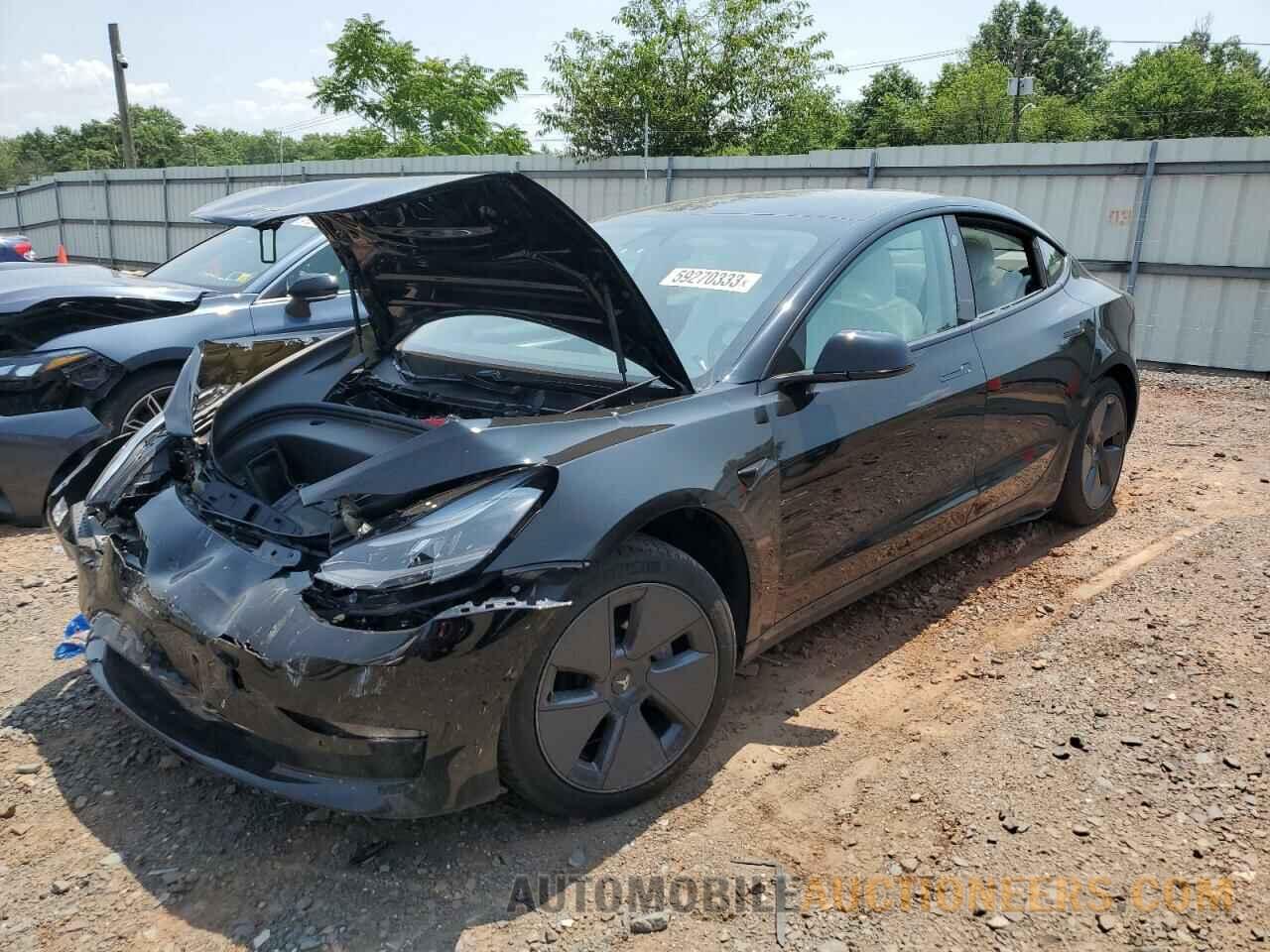 5YJ3E1EA5MF082837 TESLA MODEL 3 2021