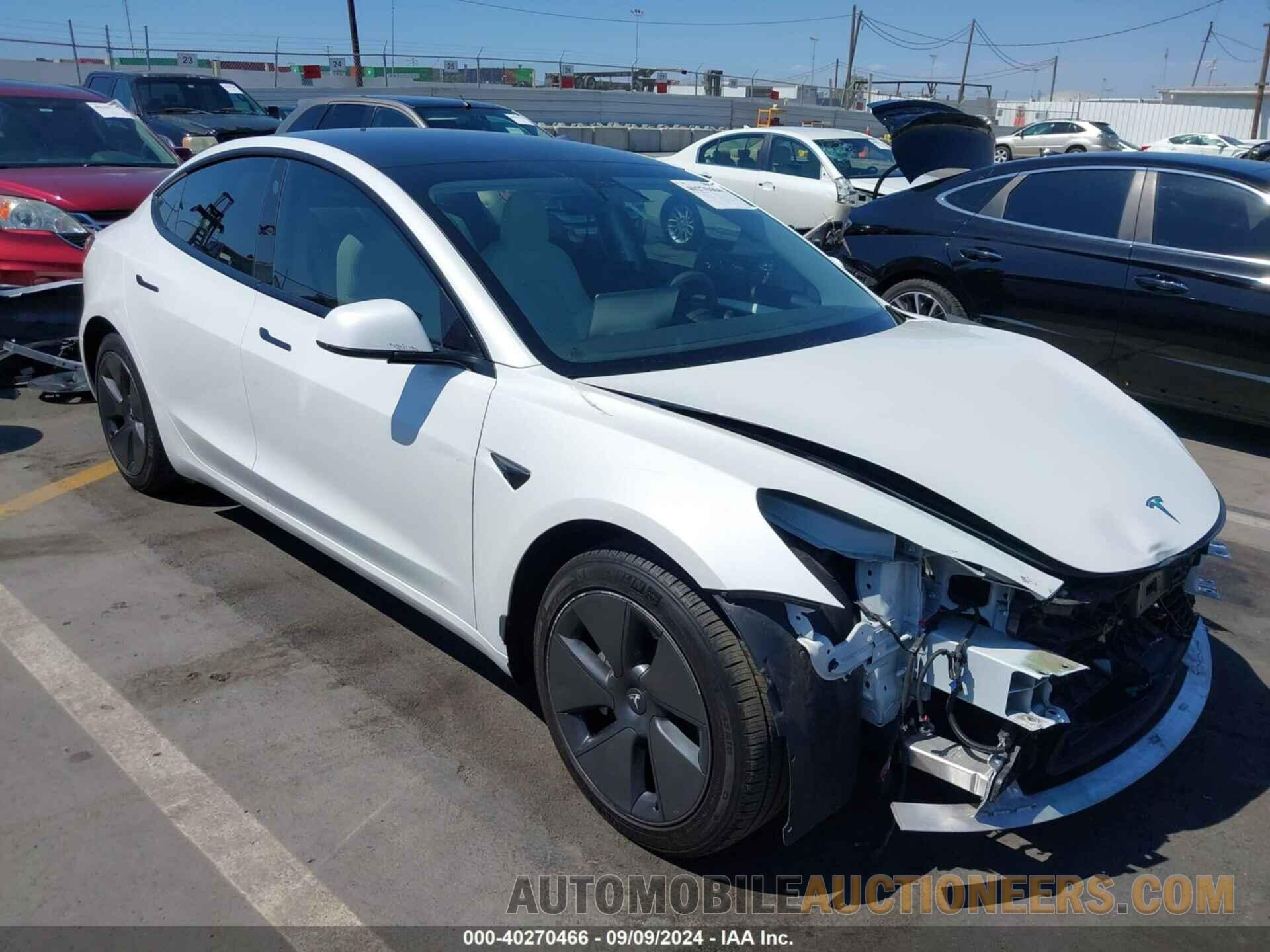 5YJ3E1EA5MF092073 TESLA MODEL 3 2021