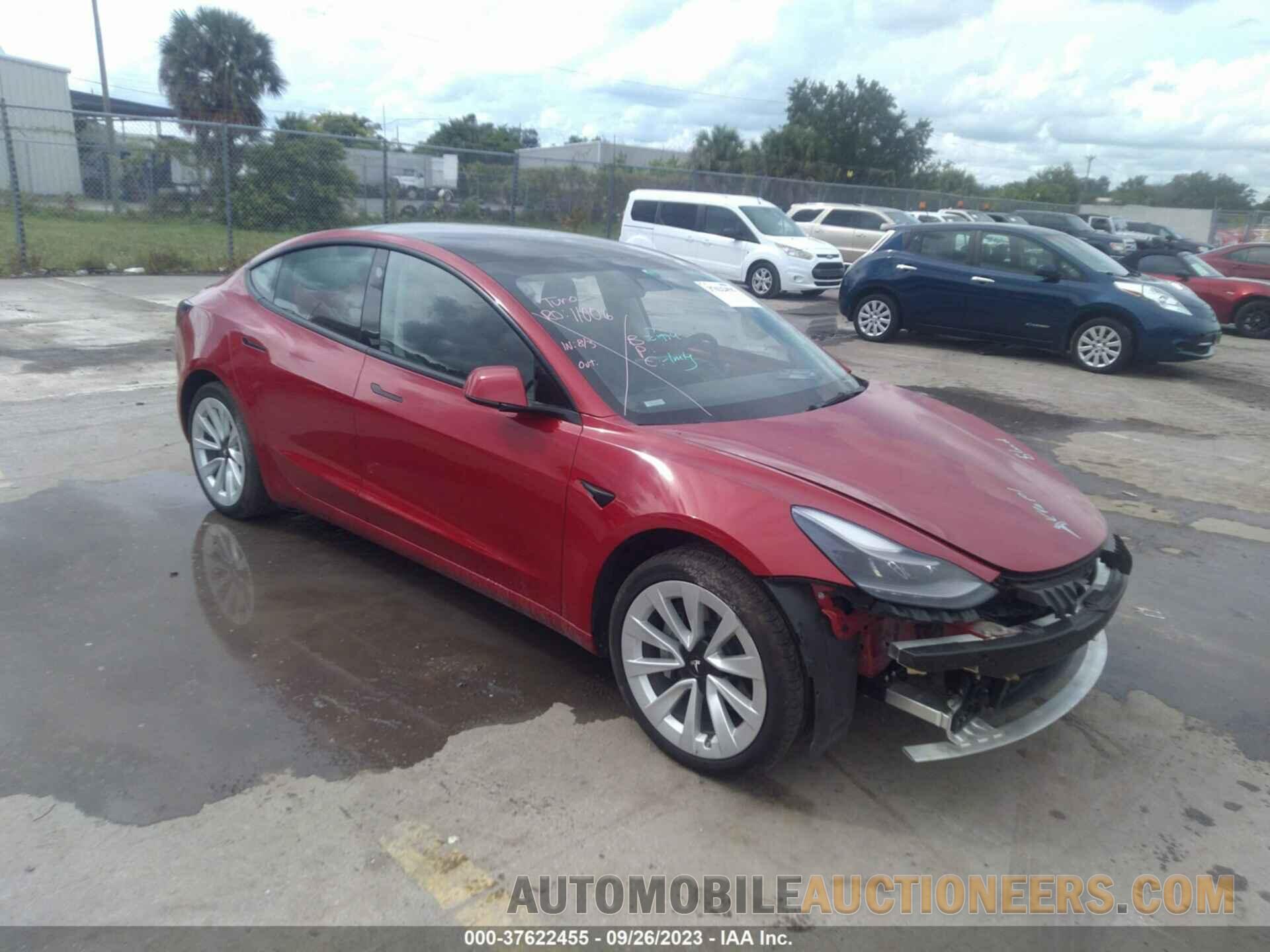 5YJ3E1EA5MF095927 TESLA MODEL 3 2021