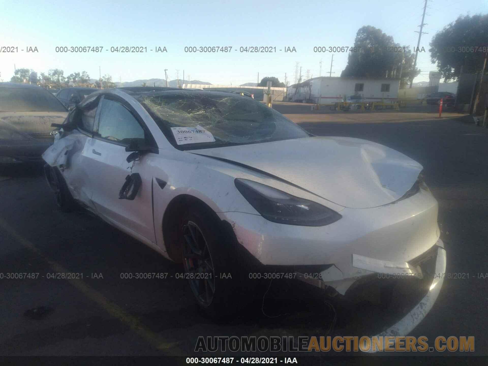 5YJ3E1EA5MF871893 TESLA MODEL 3 2021