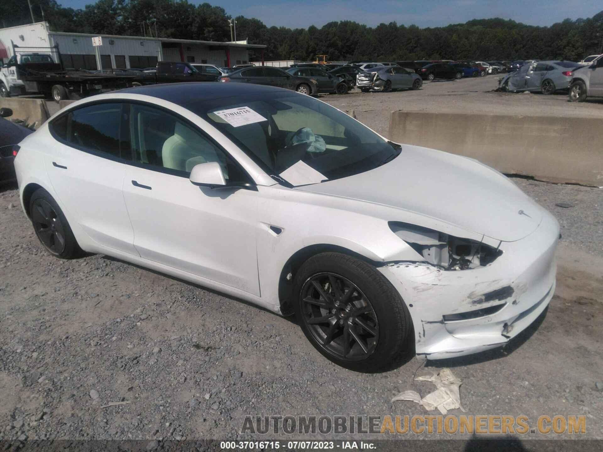 5YJ3E1EA5MF987580 TESLA MODEL 3 2021