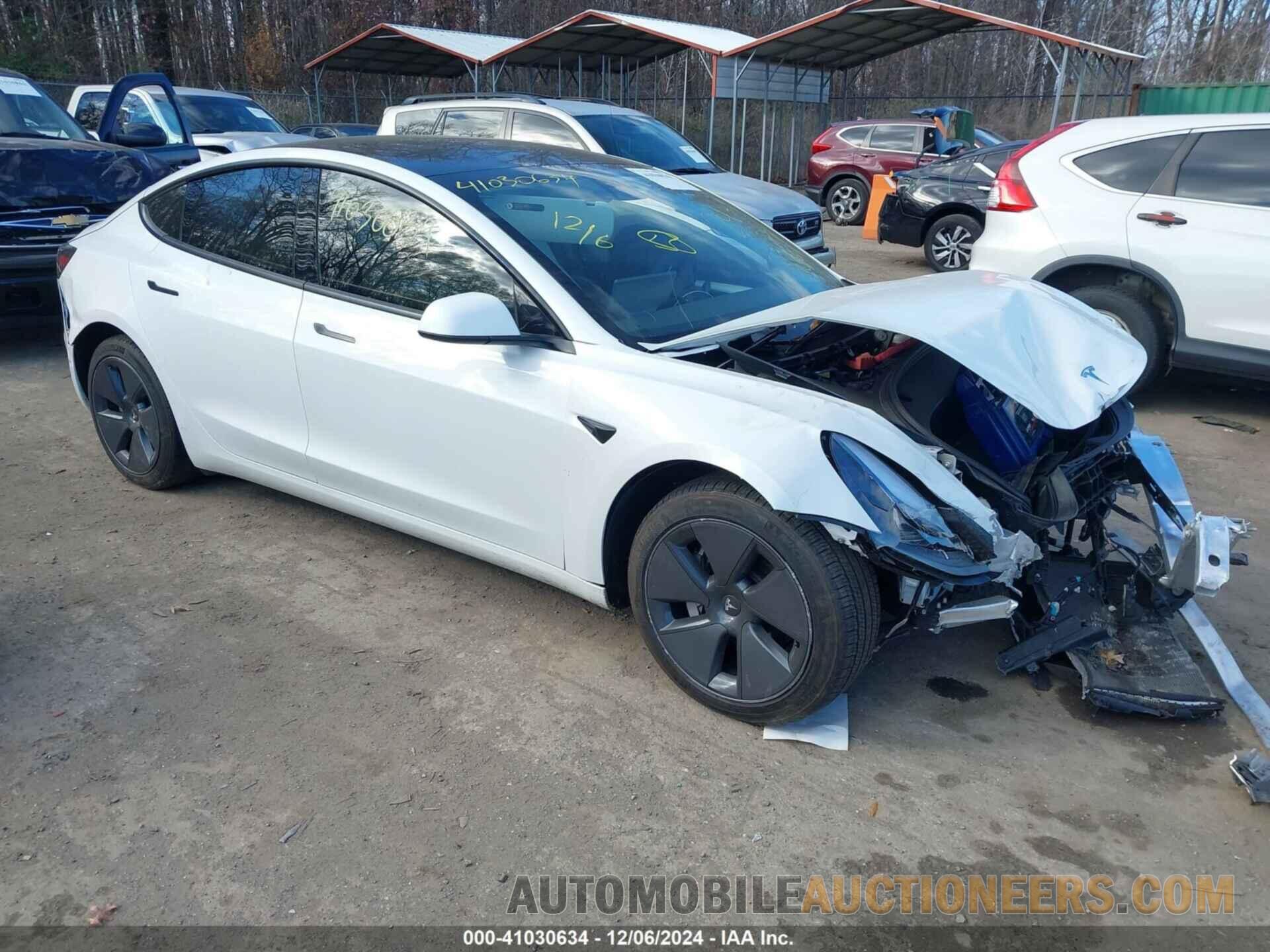 5YJ3E1EA5NF111173 TESLA MODEL 3 2022