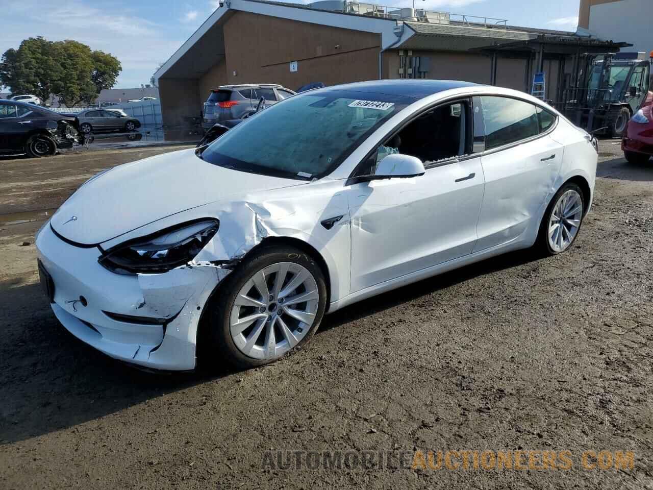 5YJ3E1EA5NF143847 TESLA MODEL 3 2022