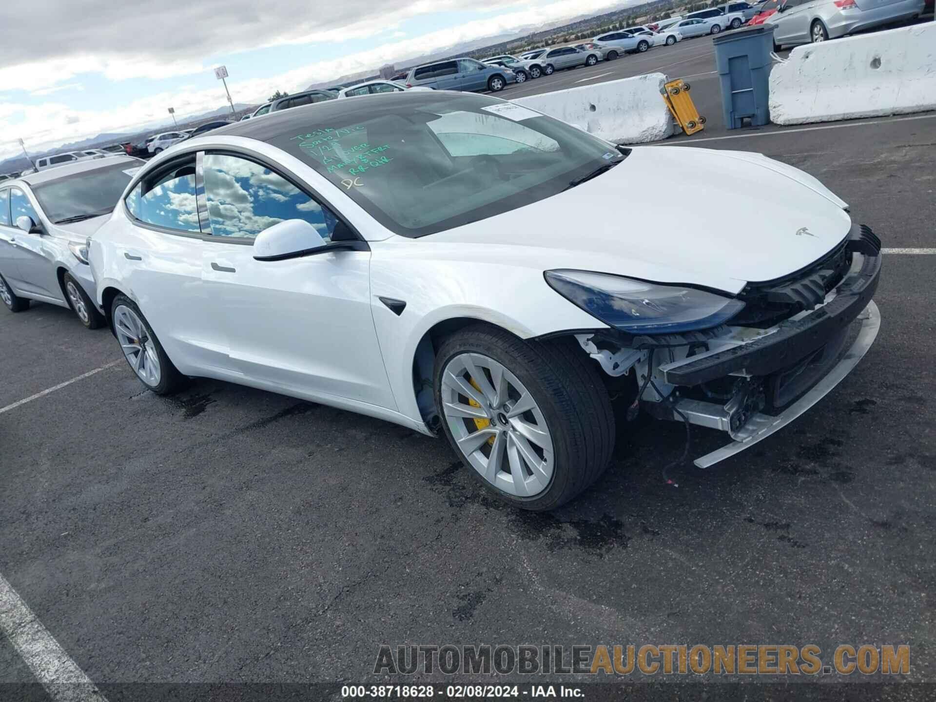 5YJ3E1EA5NF145159 TESLA MODEL 3 2022