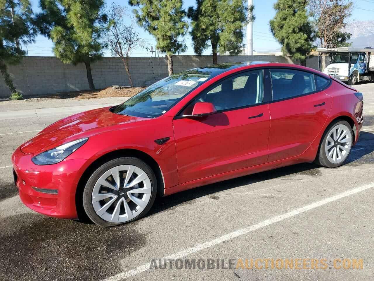 5YJ3E1EA5NF184902 TESLA MODEL 3 2022