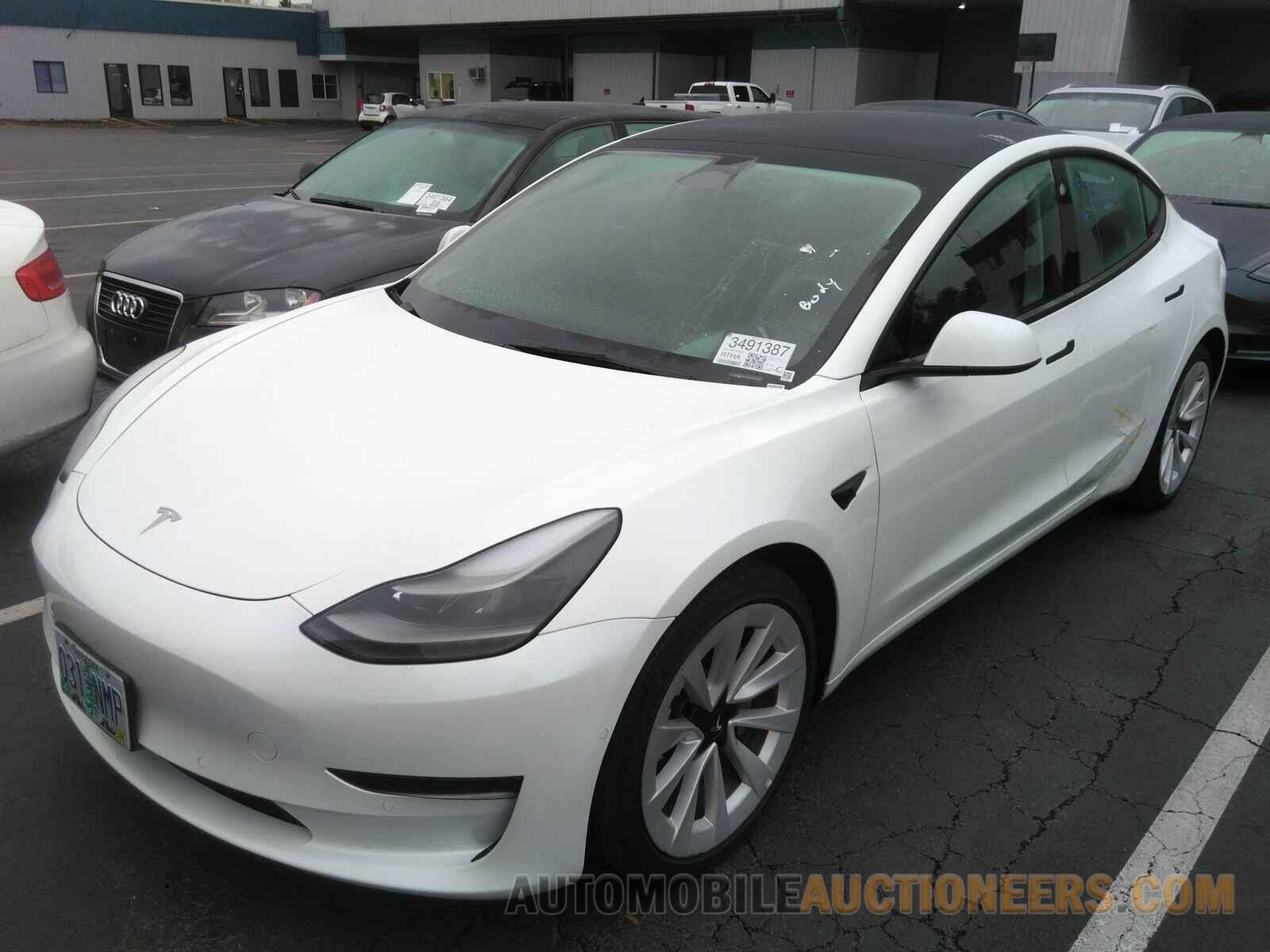 5YJ3E1EA5NF187802 Tesla Model 3 2022