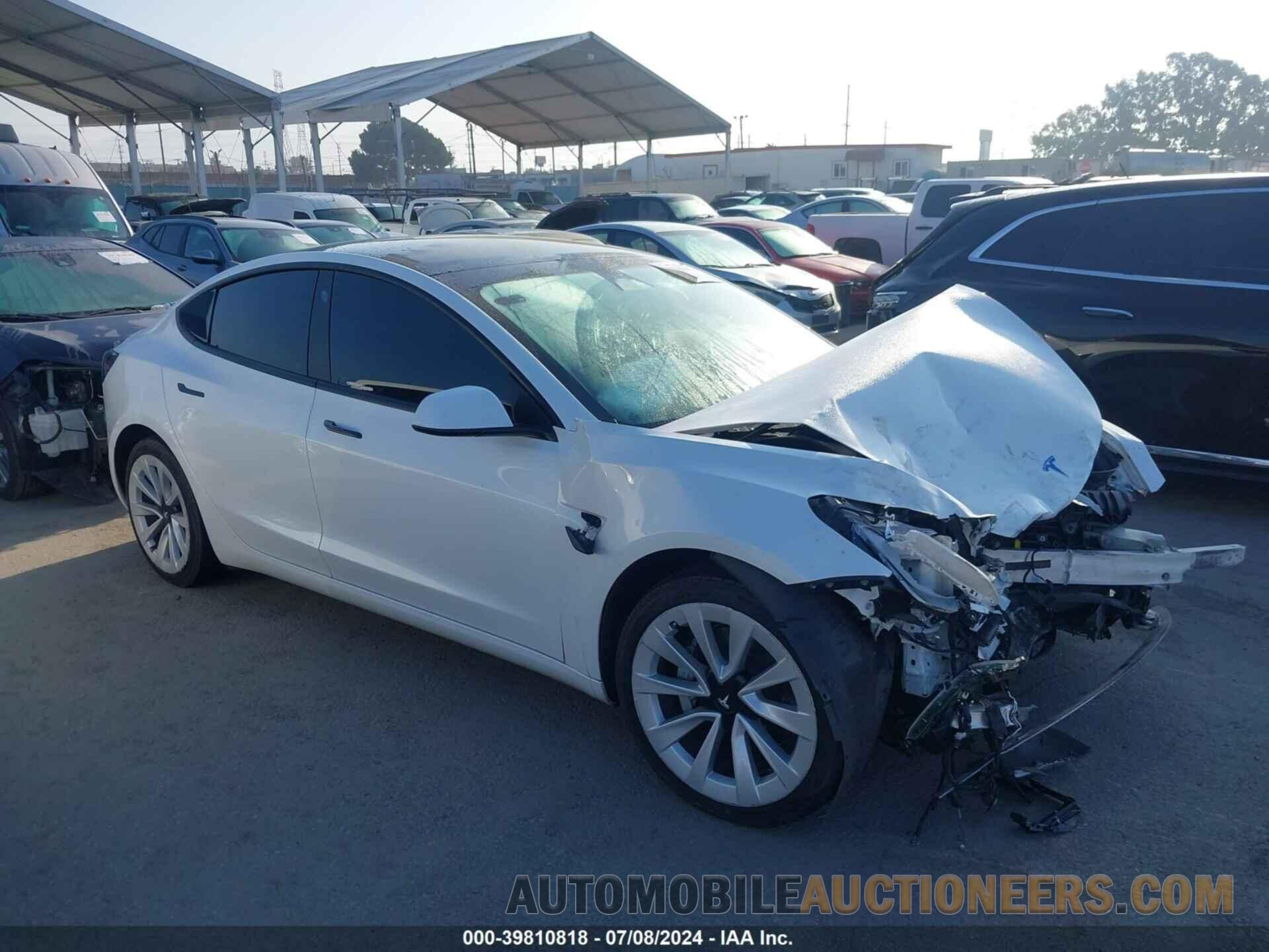 5YJ3E1EA5NF189906 TESLA MODEL 3 2022