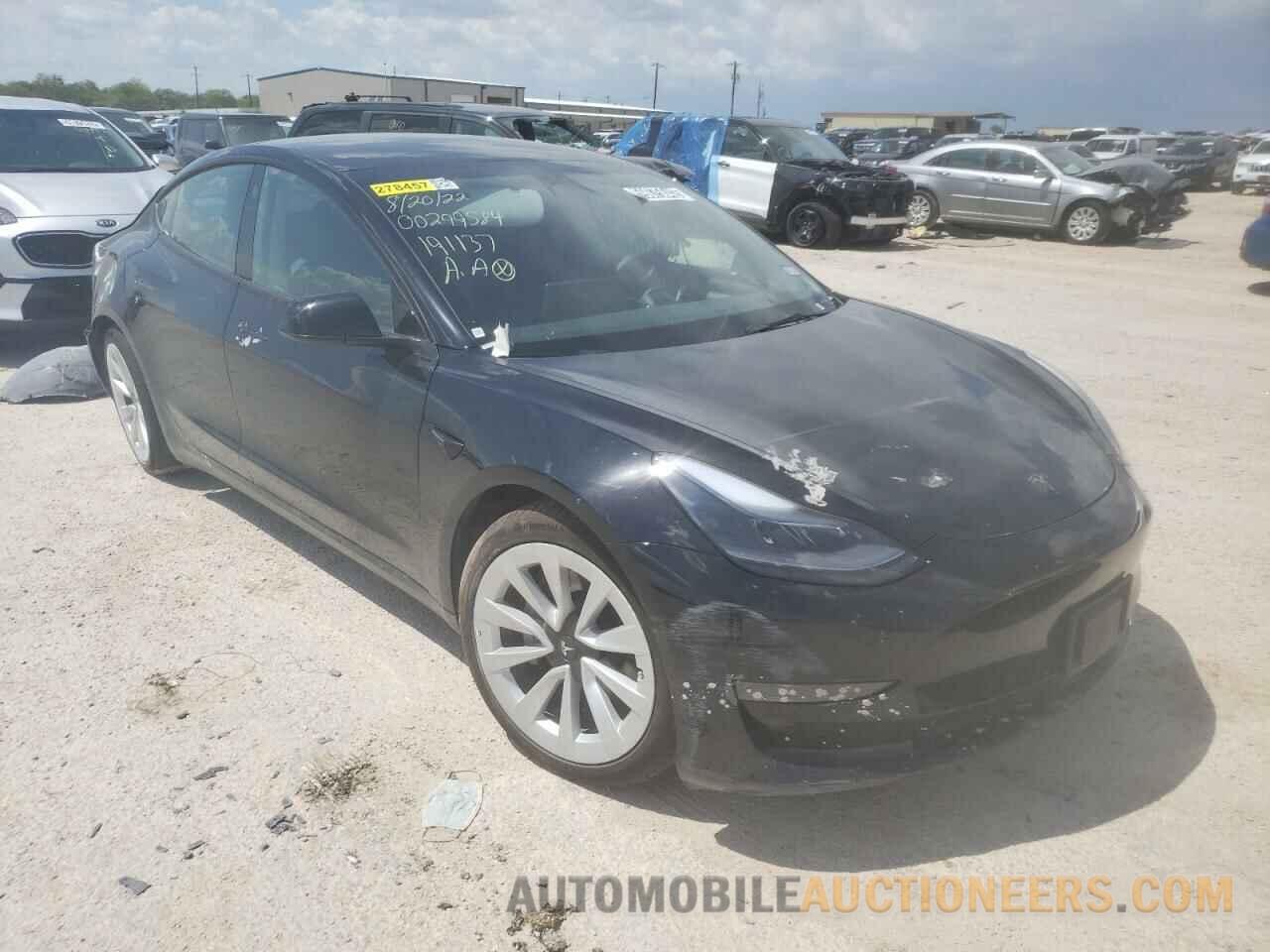 5YJ3E1EA5NF191137 TESLA MODEL 3 2022