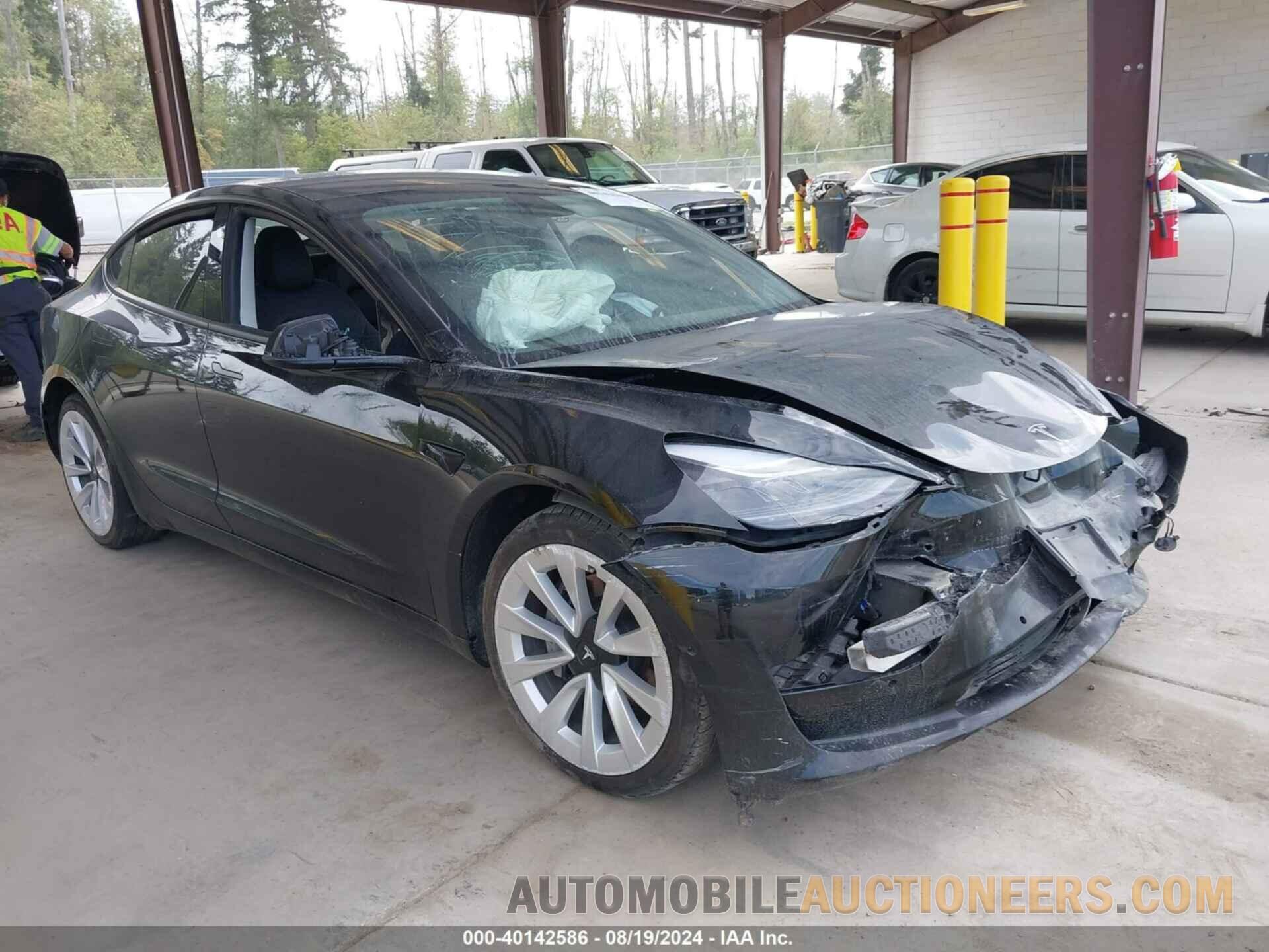 5YJ3E1EA5NF191753 TESLA MODEL 3 2022