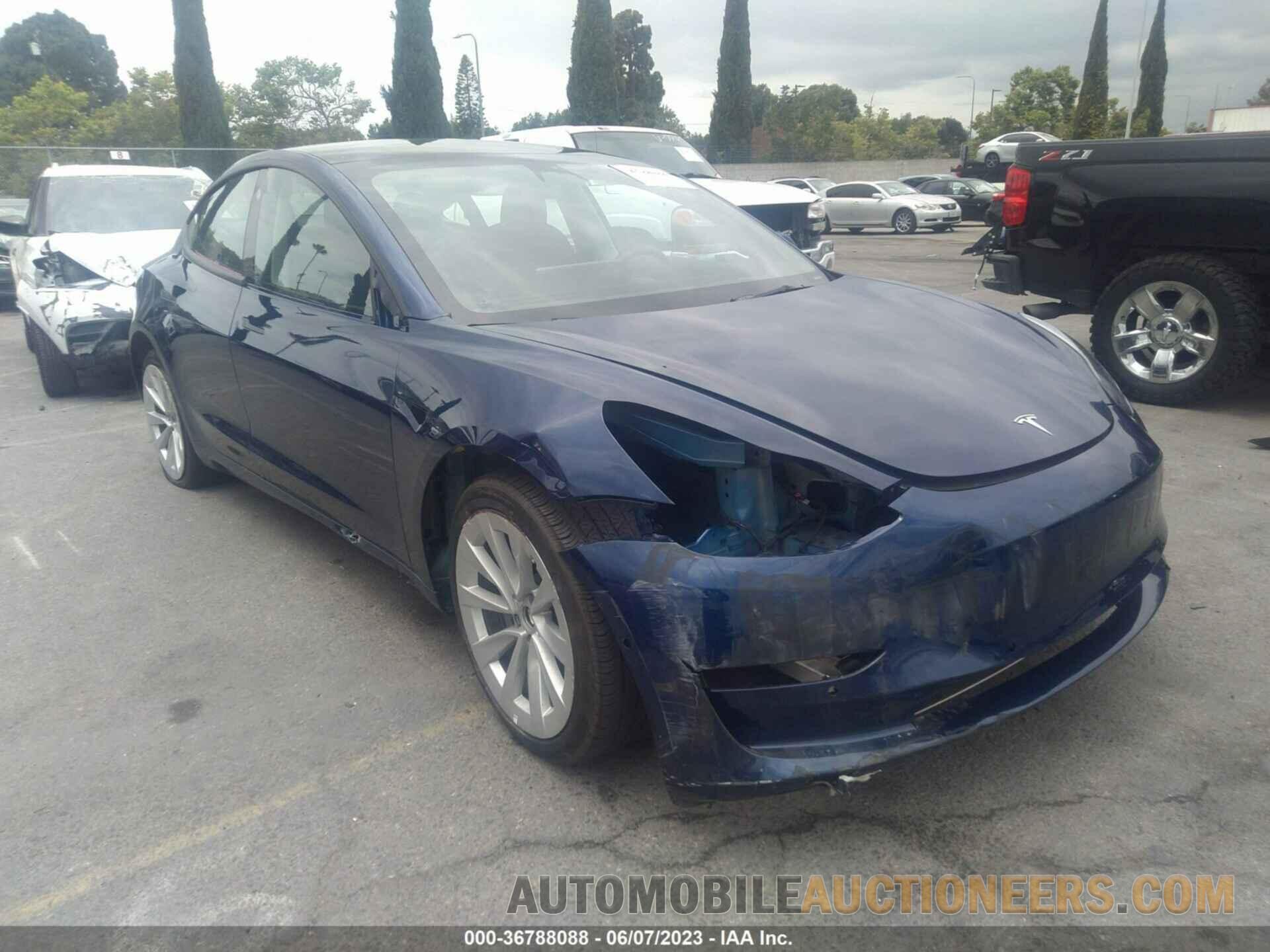 5YJ3E1EA5NF204811 TESLA MODEL 3 2022