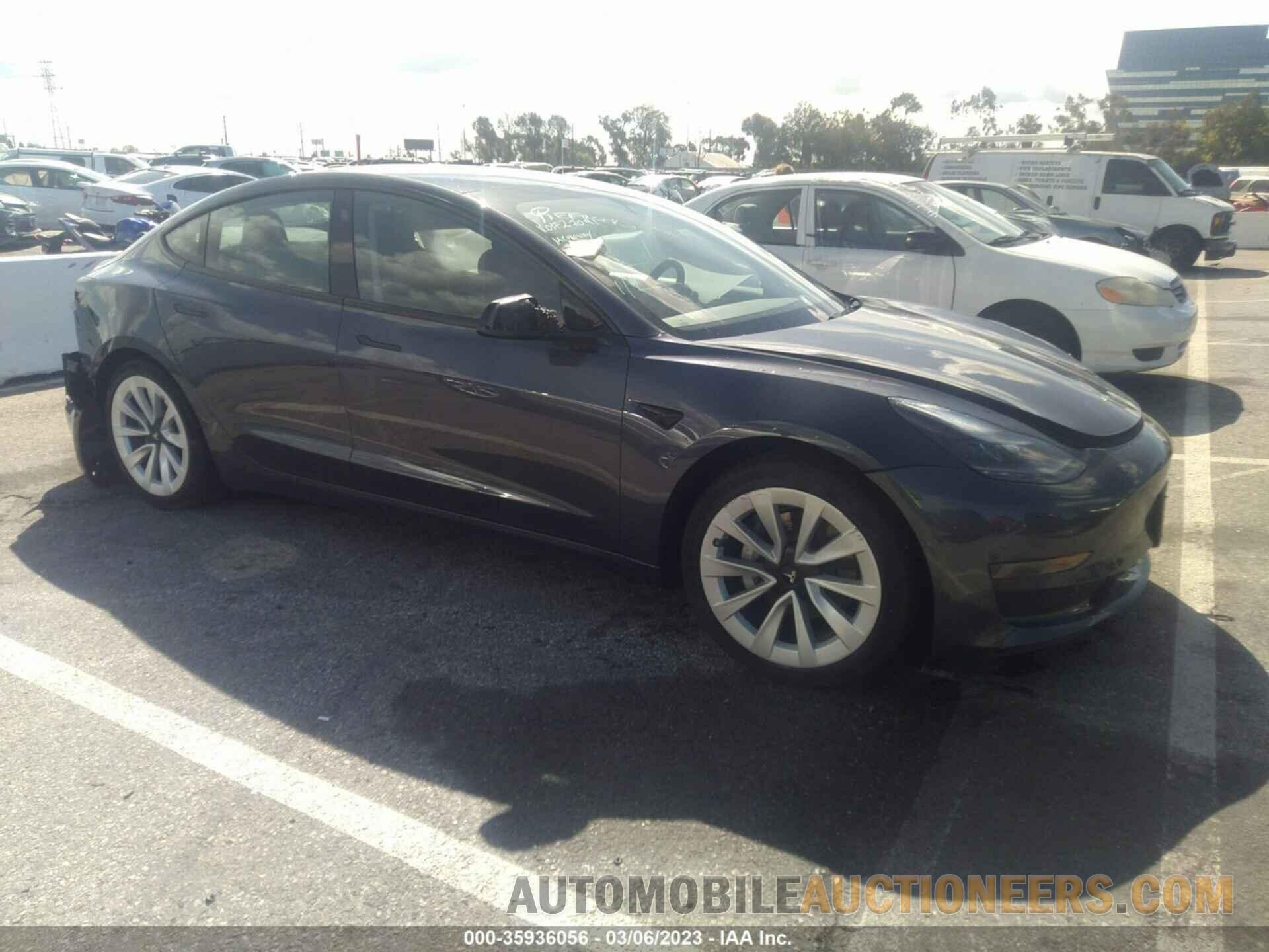 5YJ3E1EA5NF208907 TESLA MODEL 3 2022