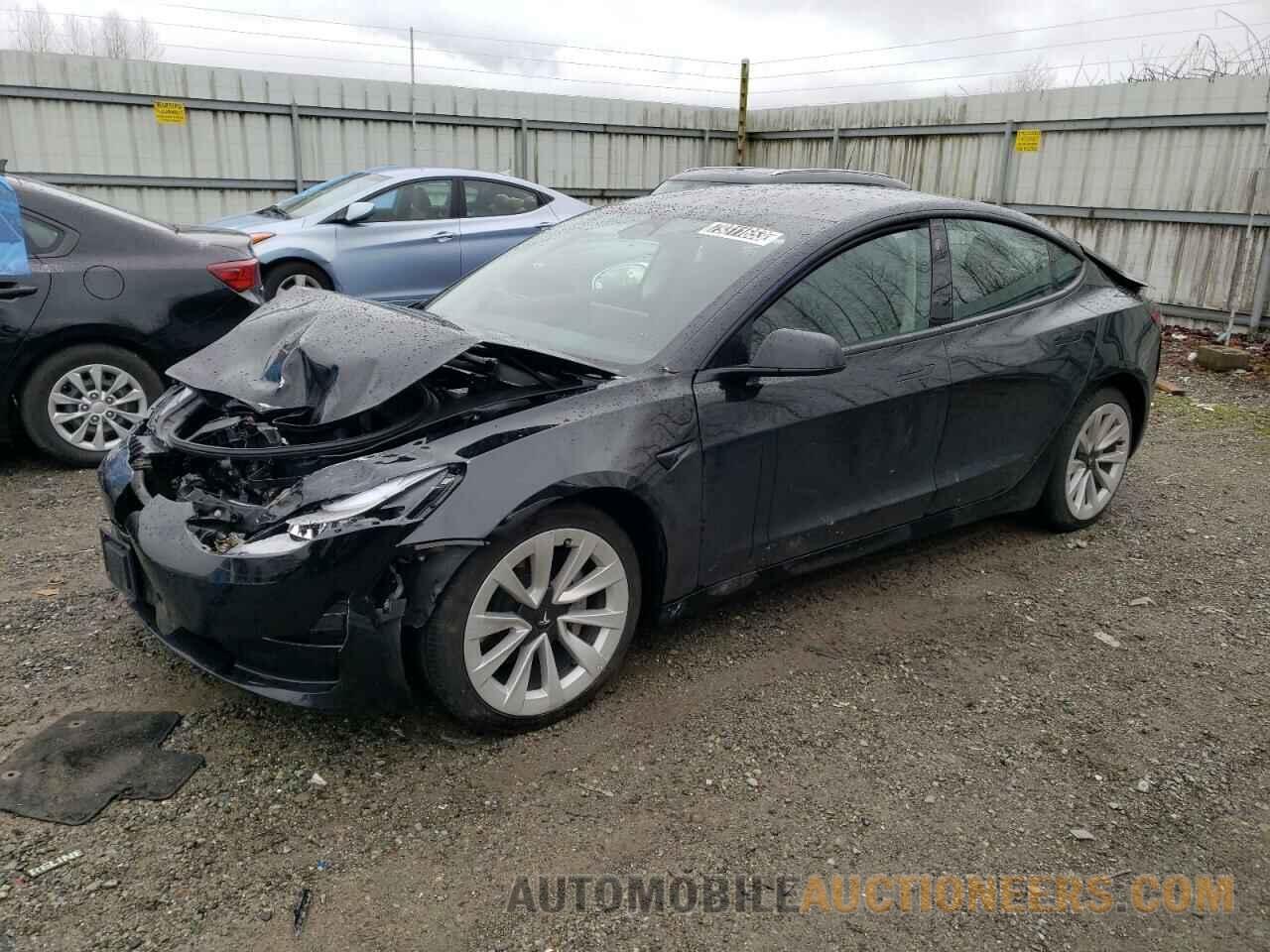 5YJ3E1EA5NF287947 TESLA MODEL 3 2022