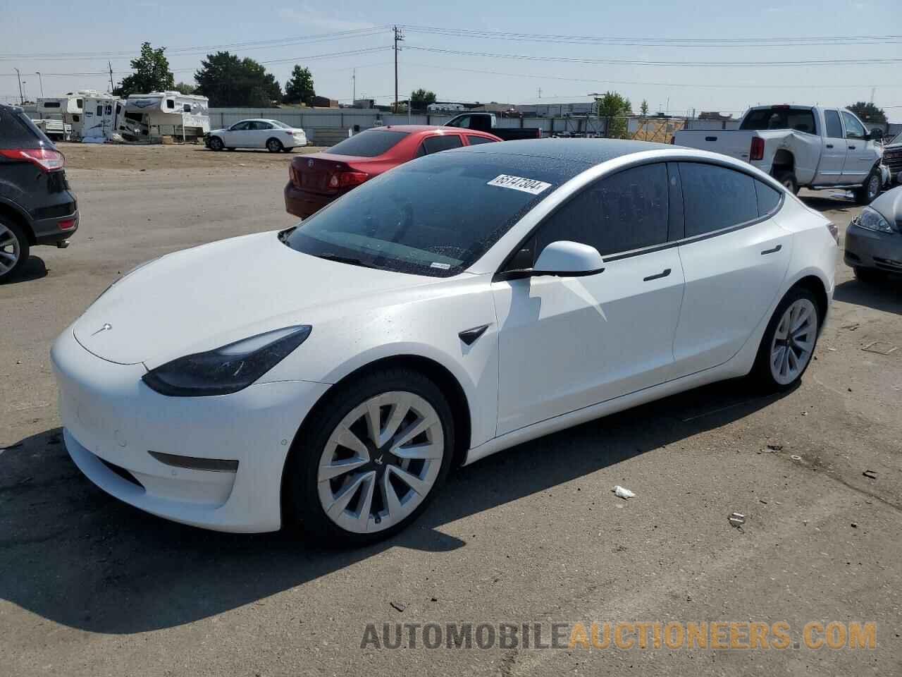 5YJ3E1EA5NF290492 TESLA MODEL 3 2022