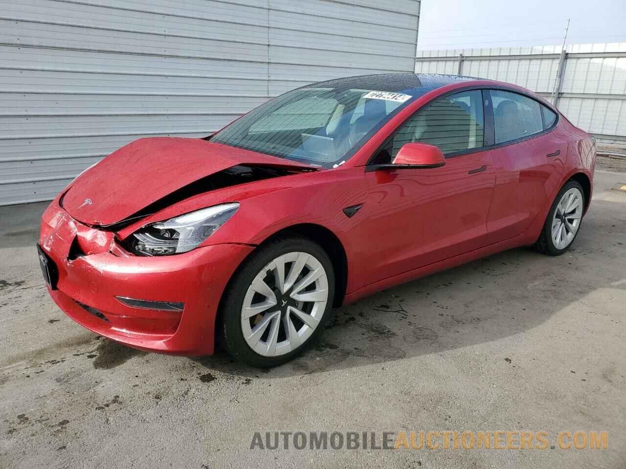 5YJ3E1EA5NF303869 TESLA MODEL 3 2022