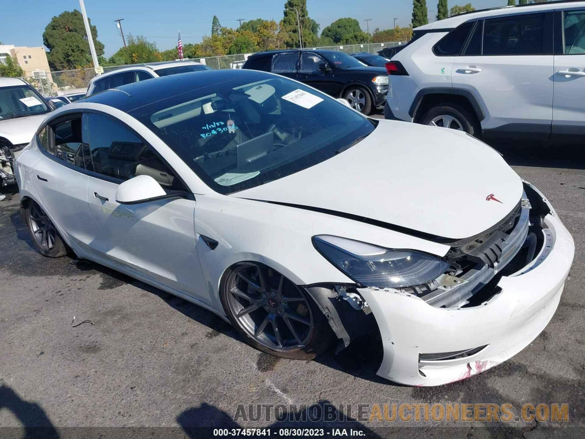 5YJ3E1EA5NF305816 TESLA MODEL 3 2022