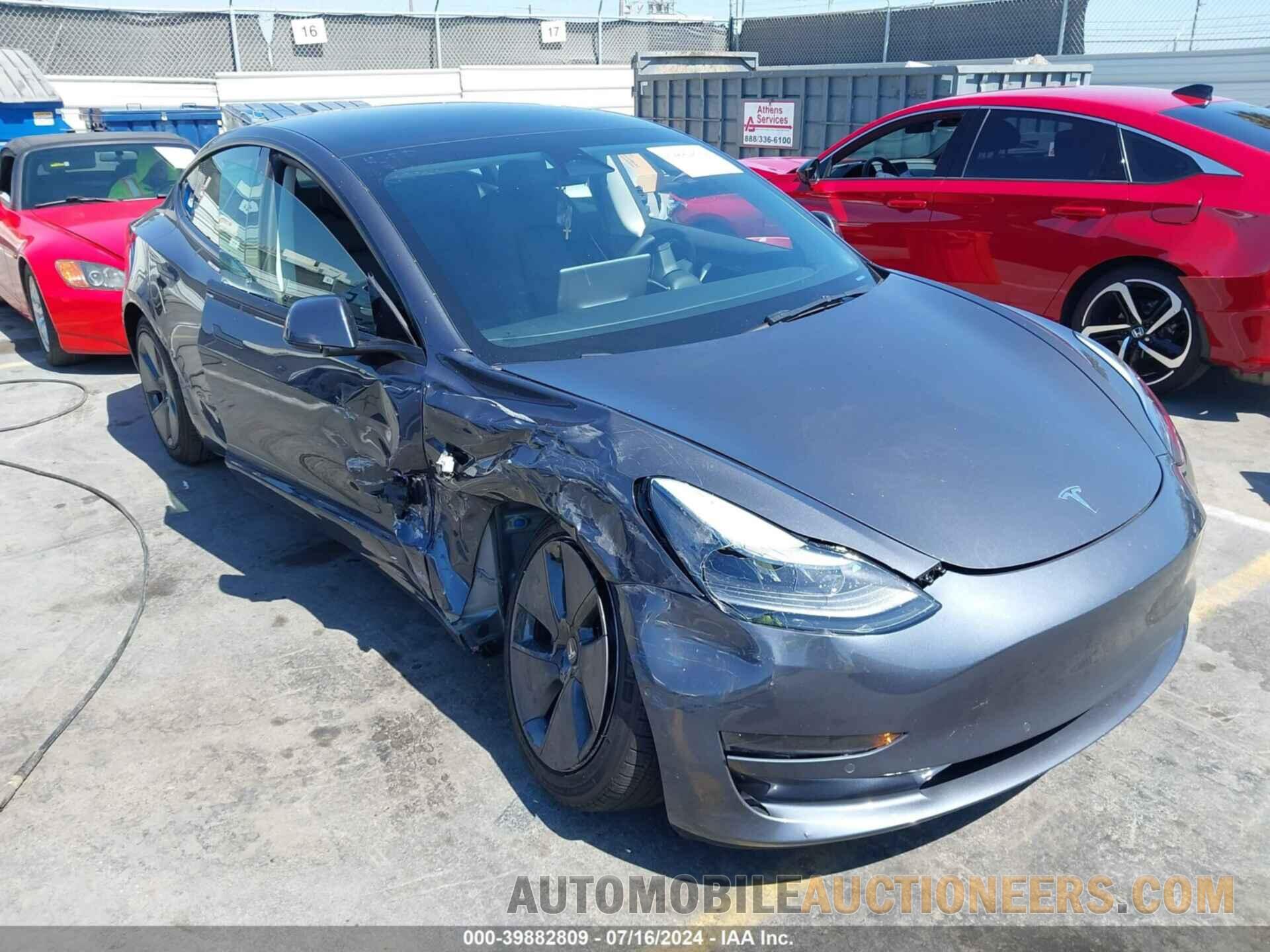 5YJ3E1EA5NF337570 TESLA MODEL 3 2022