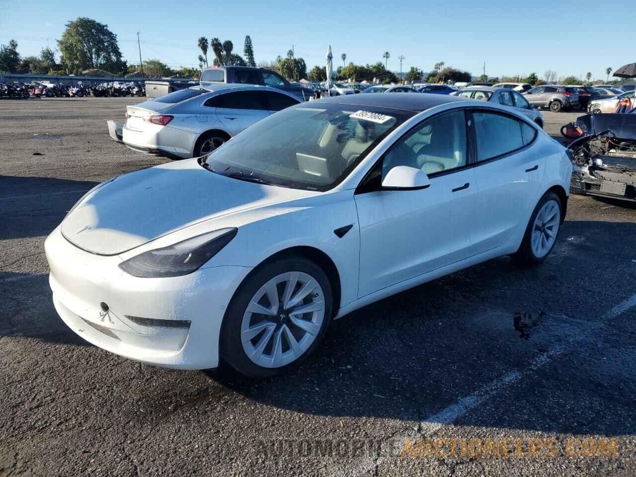 5YJ3E1EA5NF360671 TESLA MODEL 3 2022