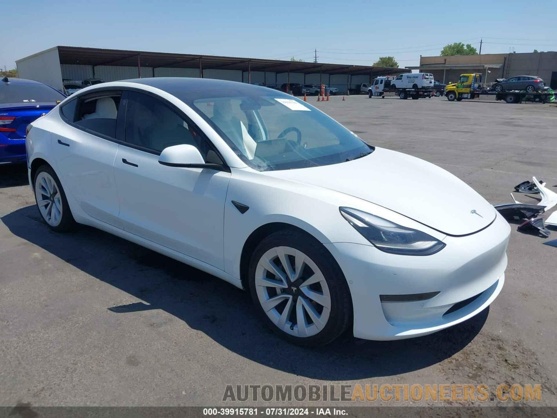 5YJ3E1EA5NF362291 TESLA MODEL 3 2022