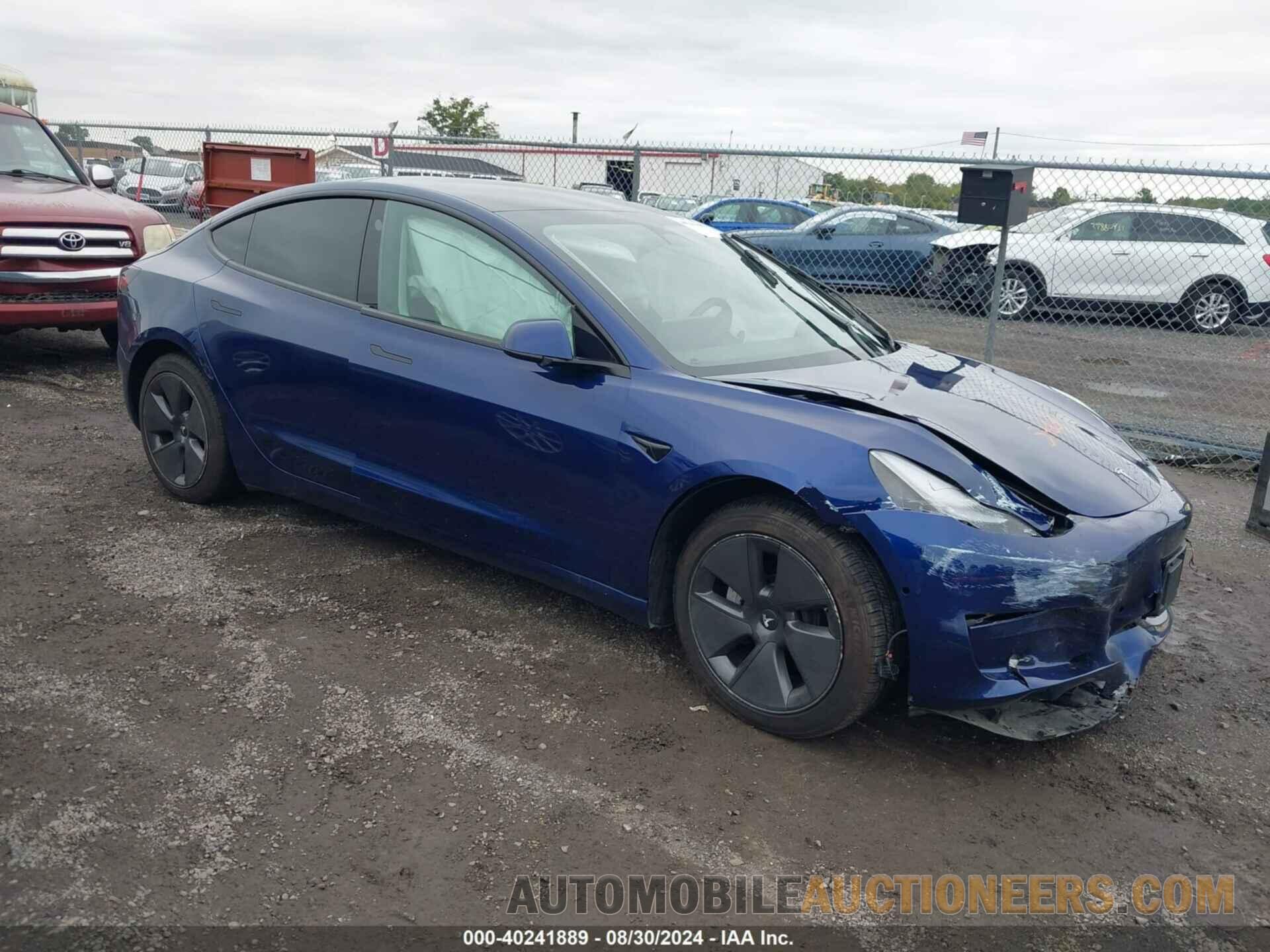 5YJ3E1EA5NF369760 TESLA MODEL 3 2022