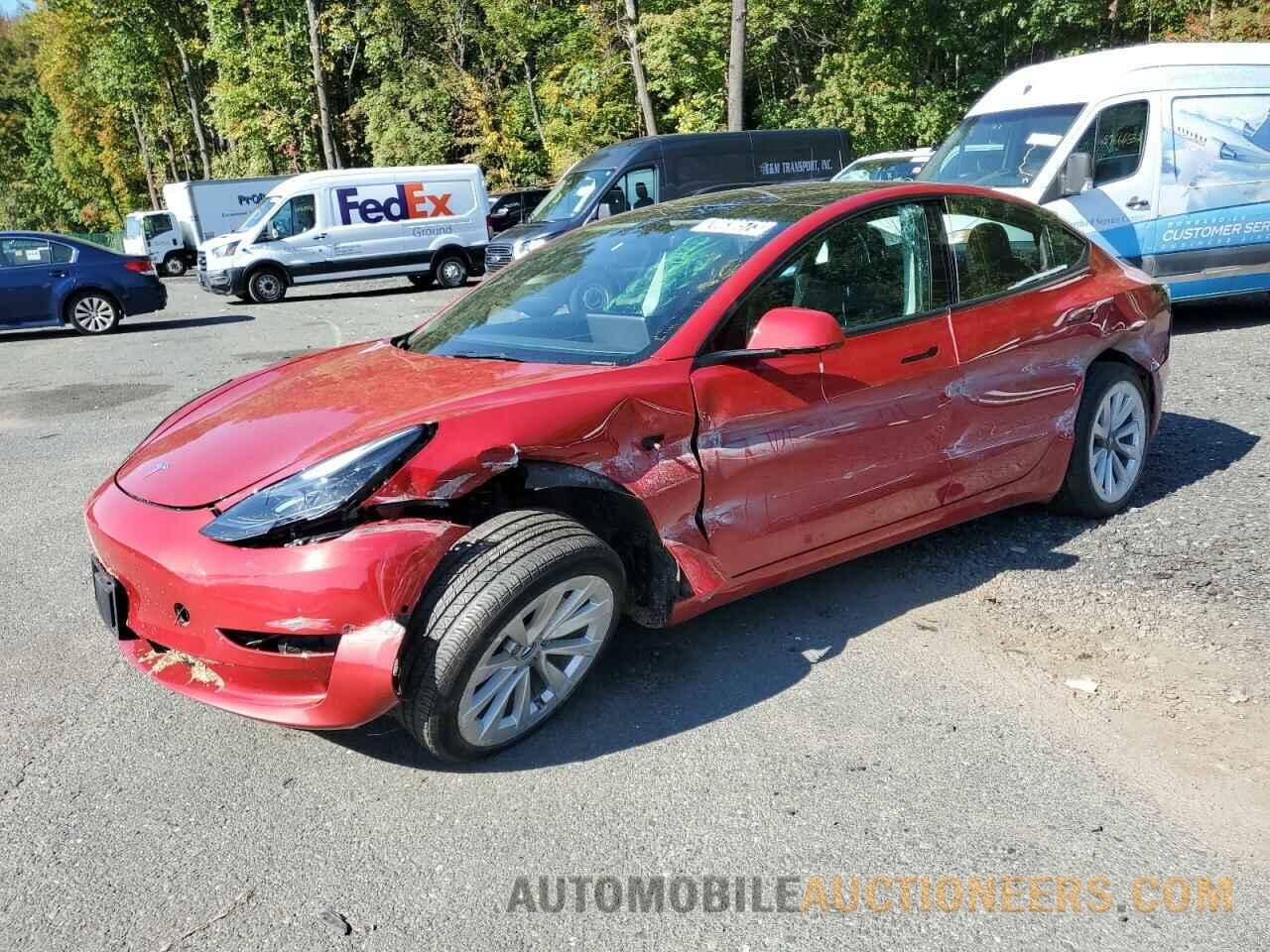 5YJ3E1EA5NF371881 TESLA MODEL 3 2022