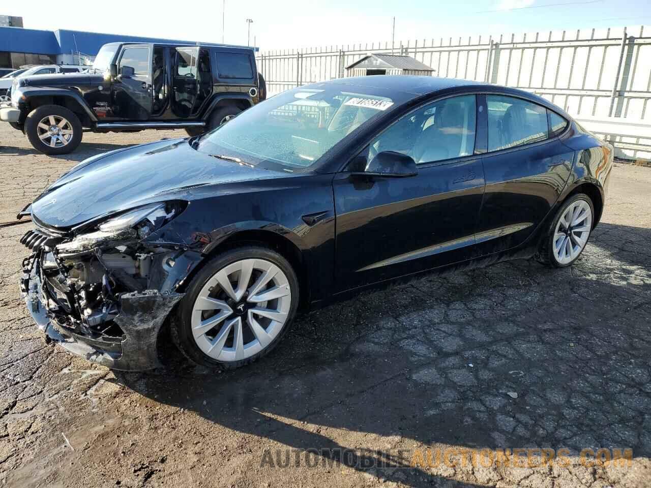 5YJ3E1EA5NF372383 TESLA MODEL 3 2022