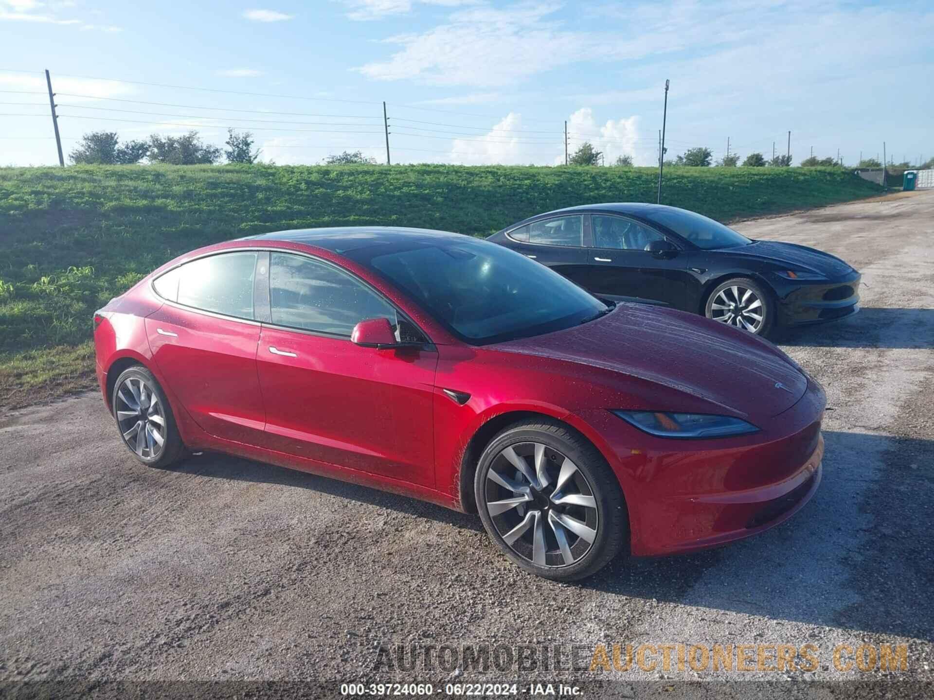 5YJ3E1EA5RF752510 TESLA MODEL 3 2024