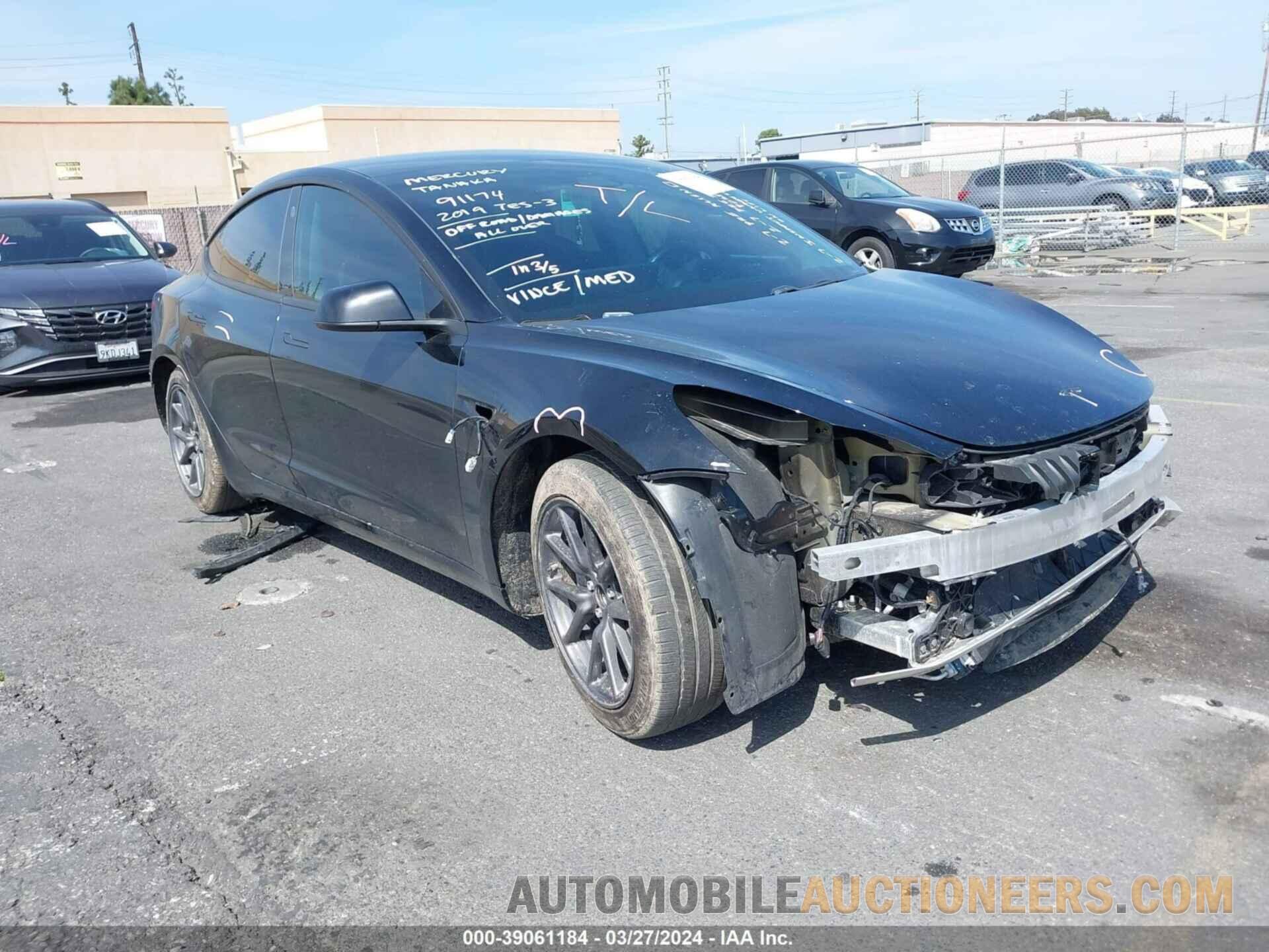 5YJ3E1EA6KF410067 TESLA MODEL 3 2019