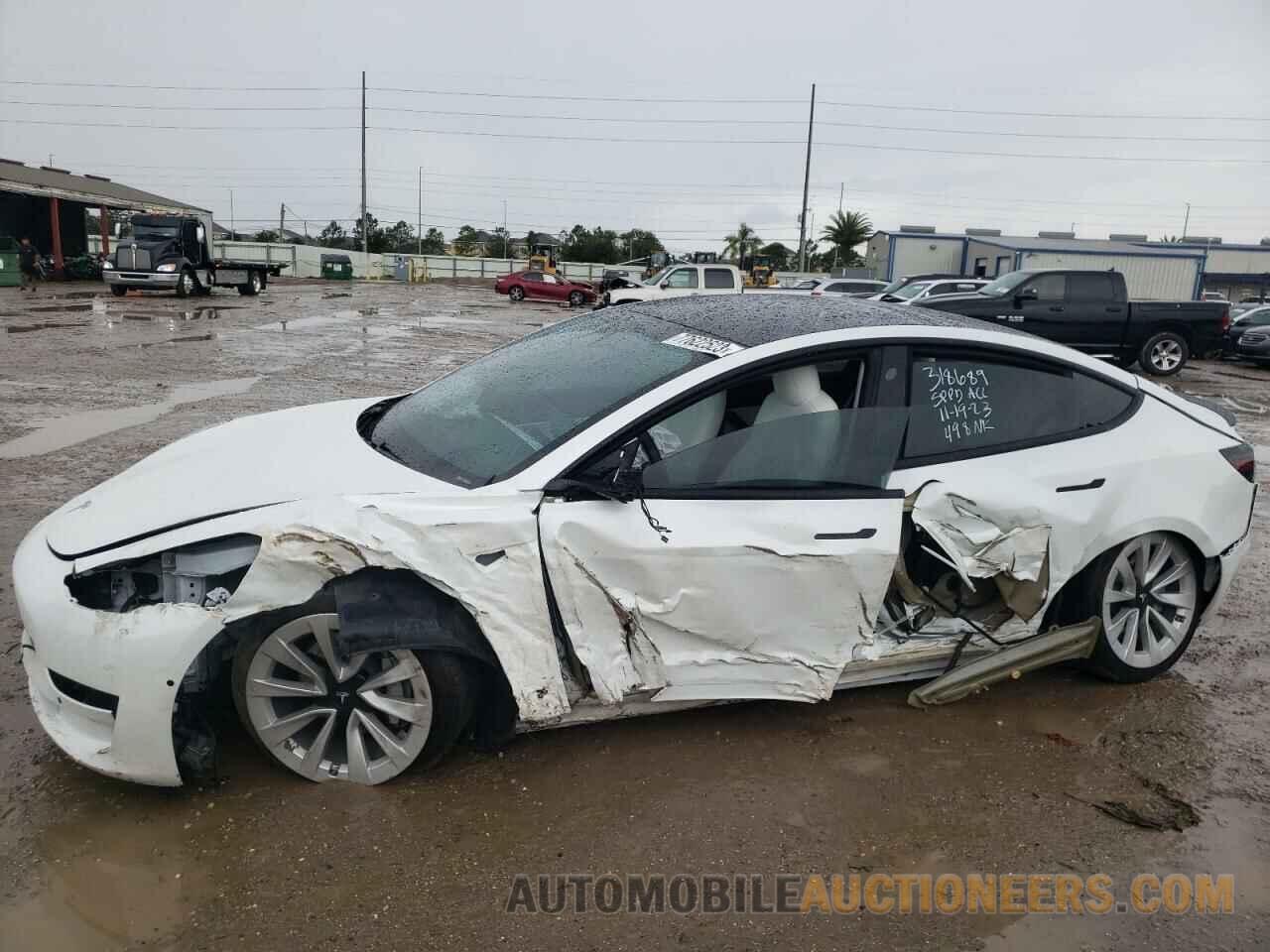 5YJ3E1EA6MF851345 TESLA MODEL 3 2021