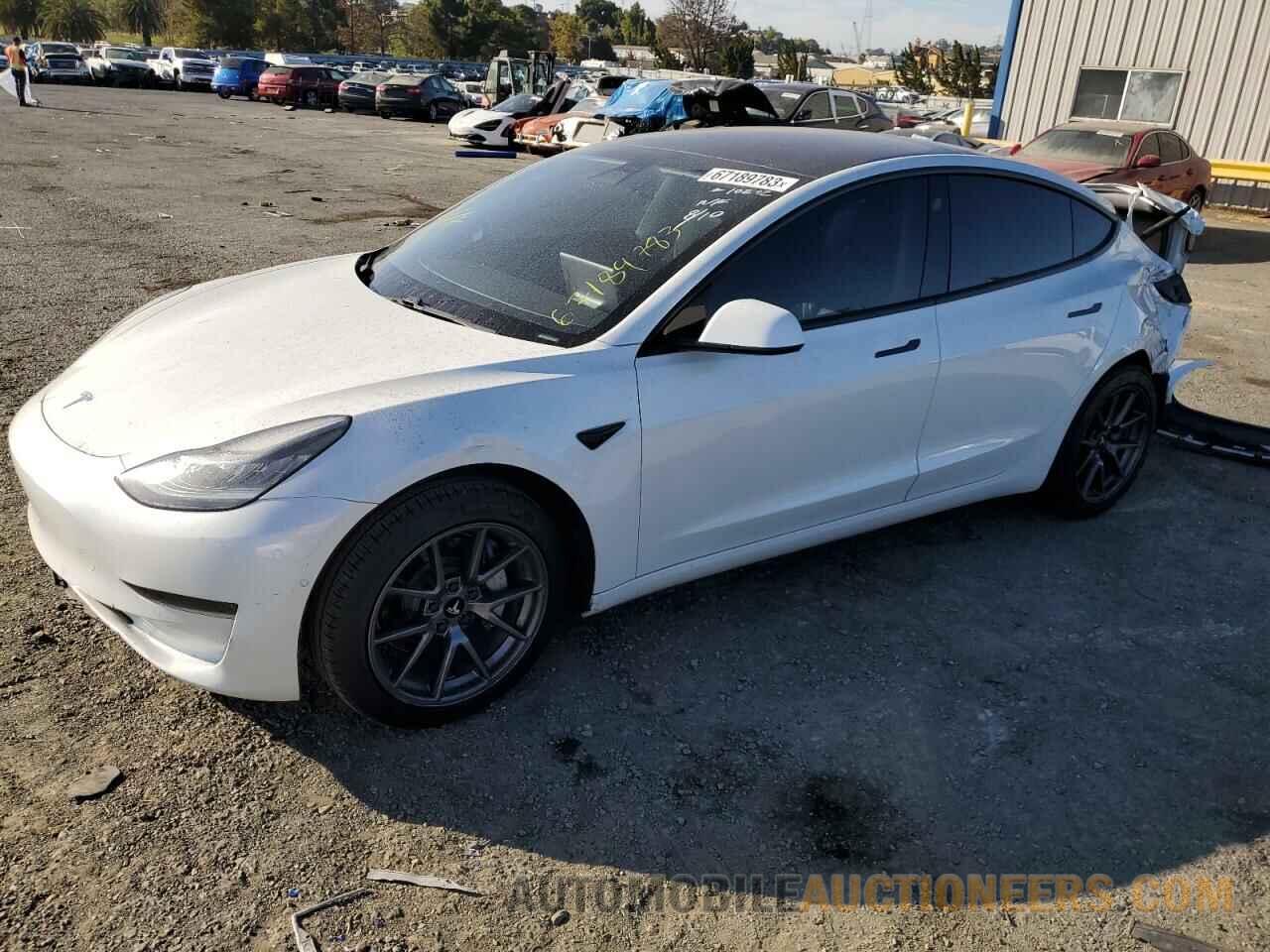 5YJ3E1EA6MF854309 TESLA MODEL 3 2021