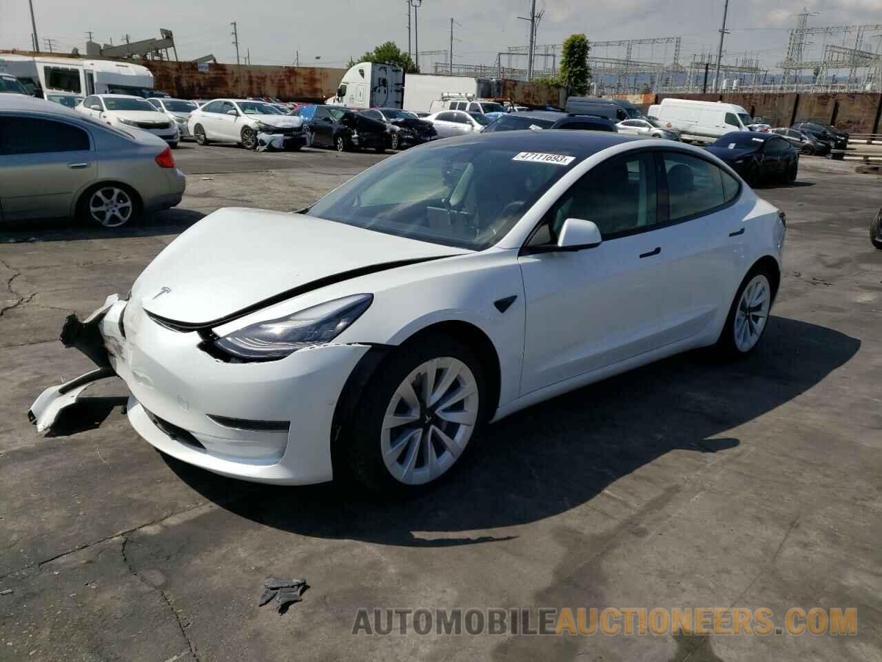 5YJ3E1EA6MF856738 TESLA MODEL 3 2021