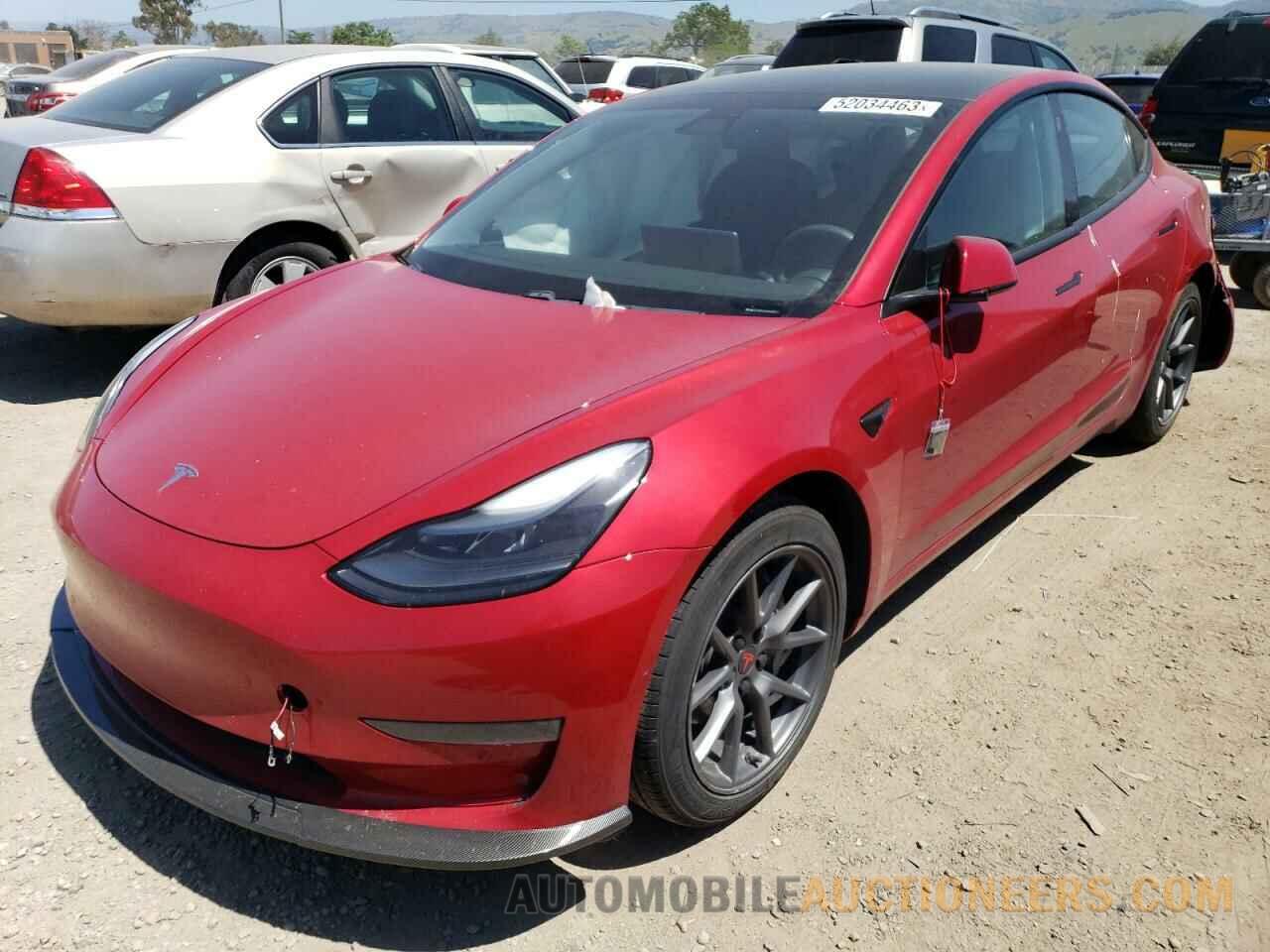 5YJ3E1EA6MF876567 TESLA MODEL 3 2021