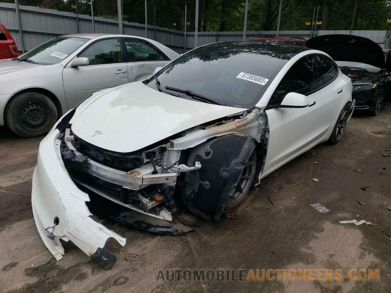 5YJ3E1EA6MF921586 TESLA MODEL 3 2021