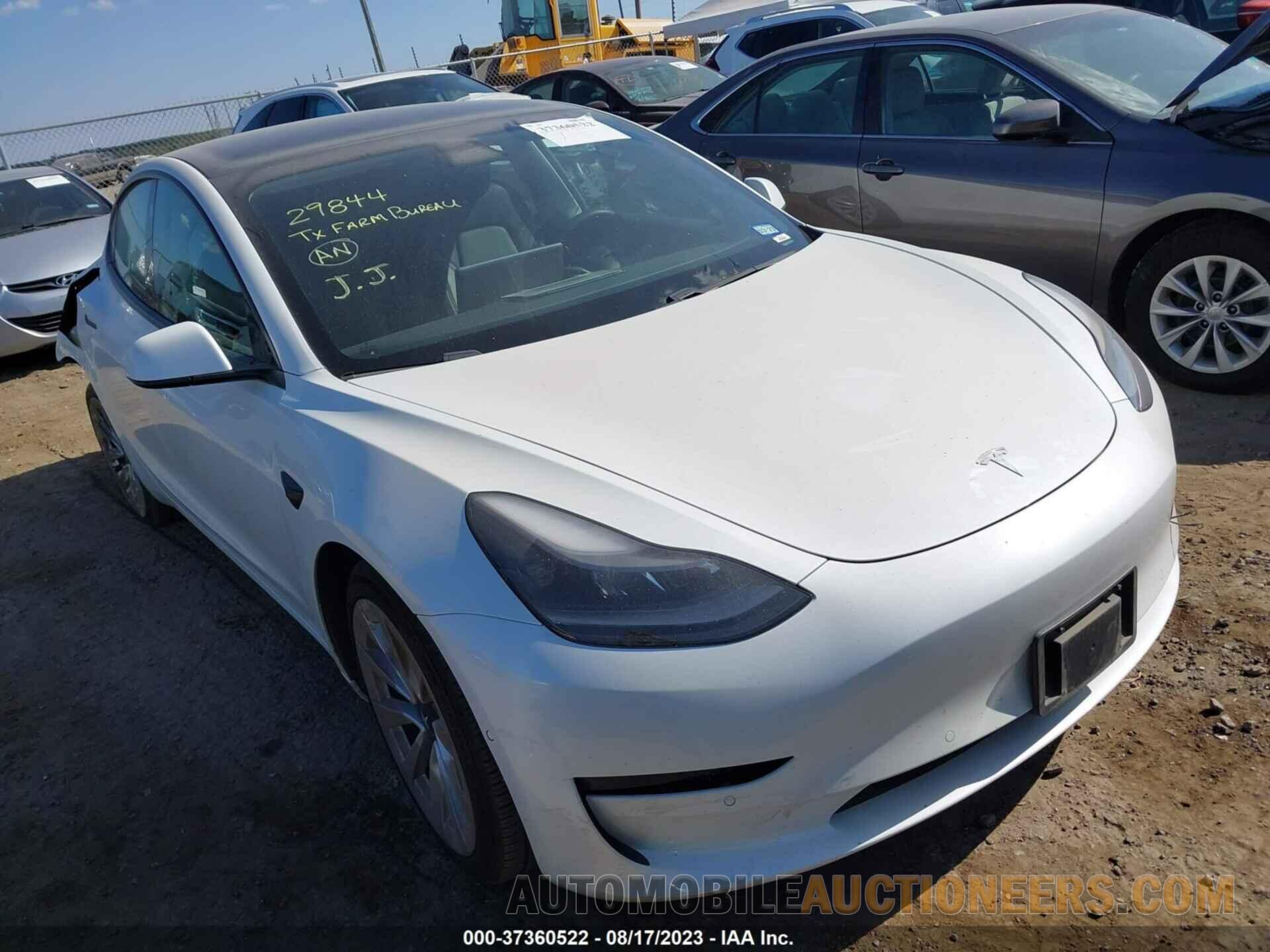 5YJ3E1EA6MF922009 TESLA MODEL 3 2021