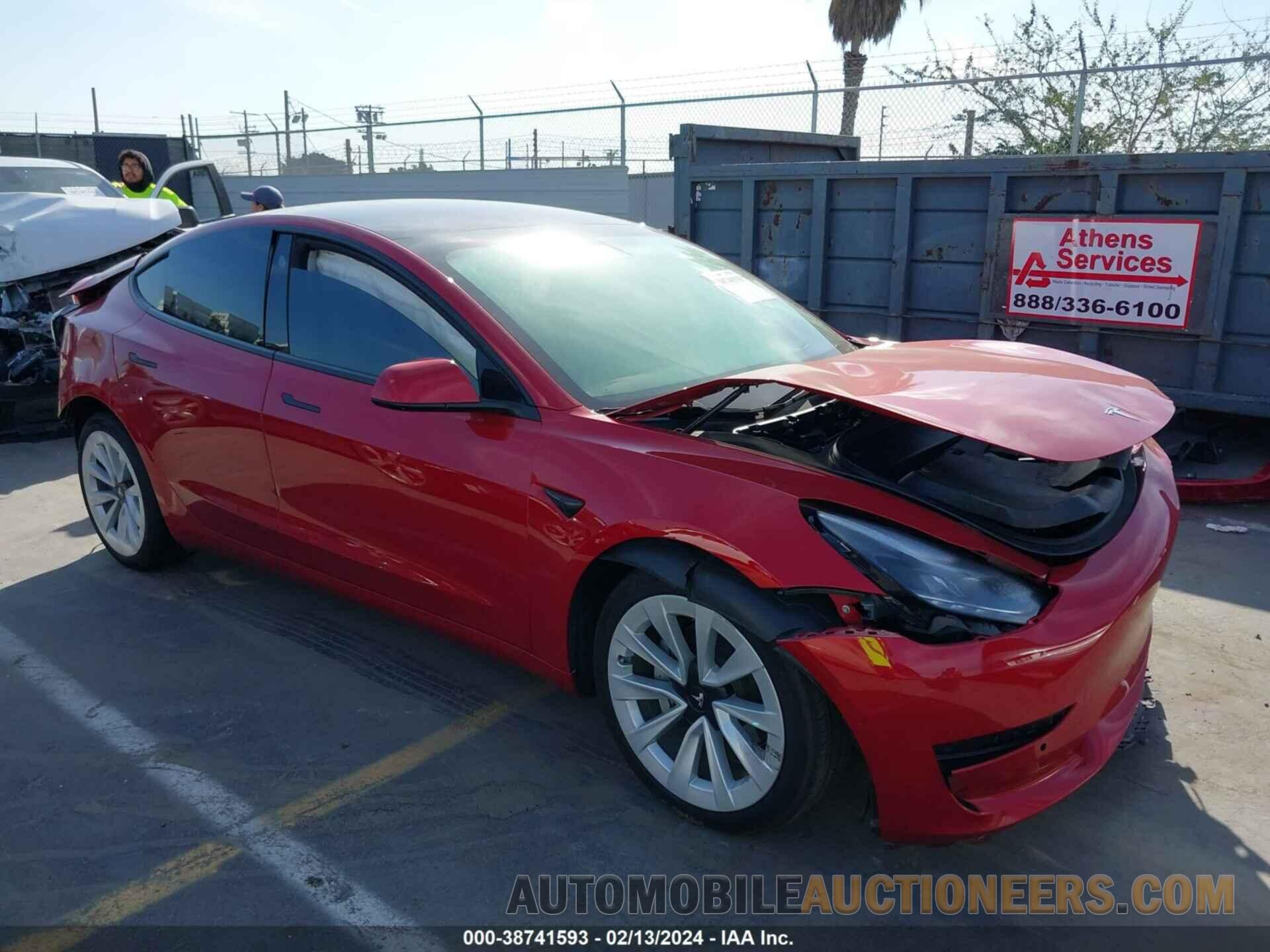 5YJ3E1EA6MF995171 TESLA MODEL 3 2021