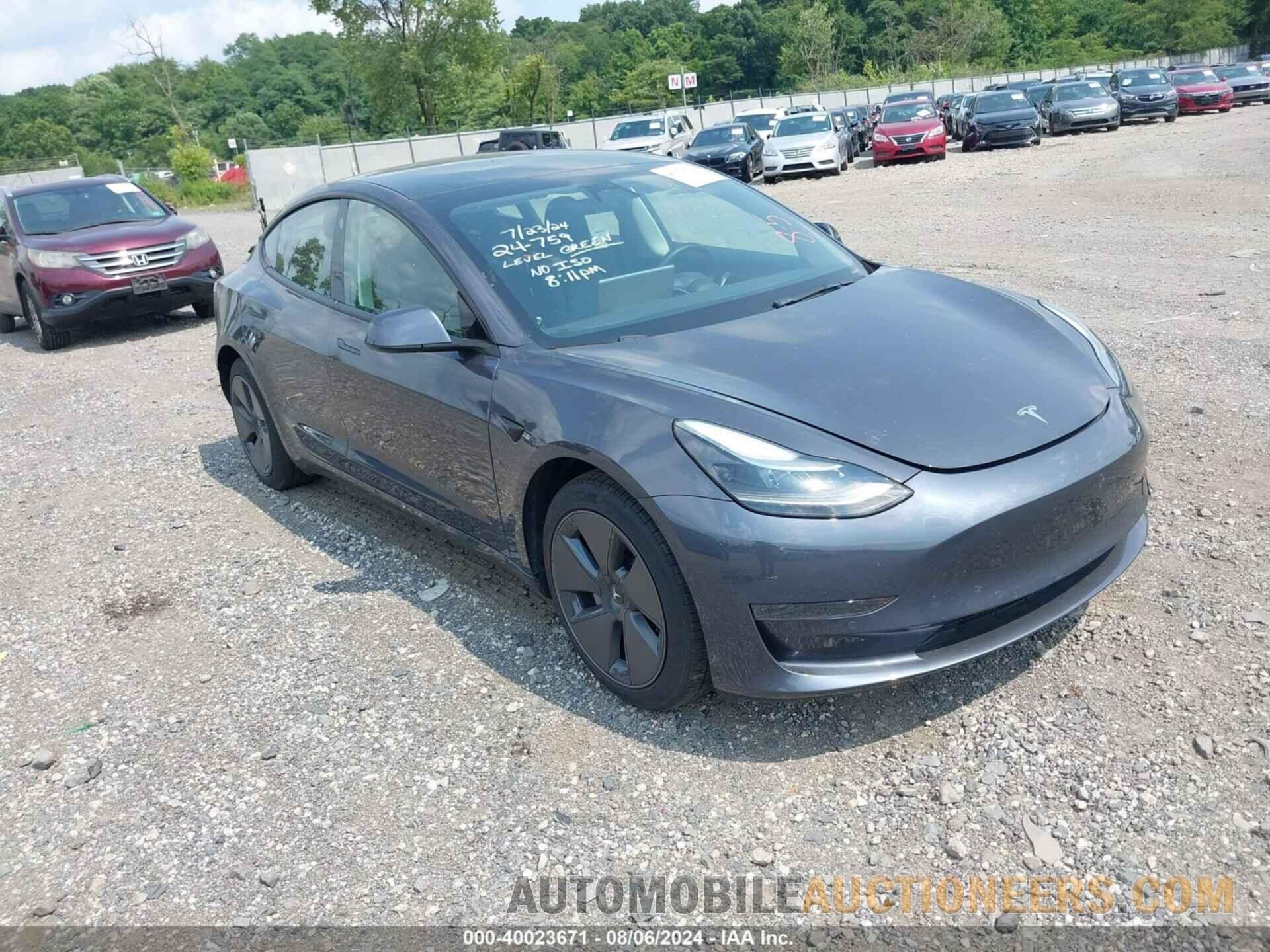 5YJ3E1EA6NF118214 TESLA MODEL 3 2022