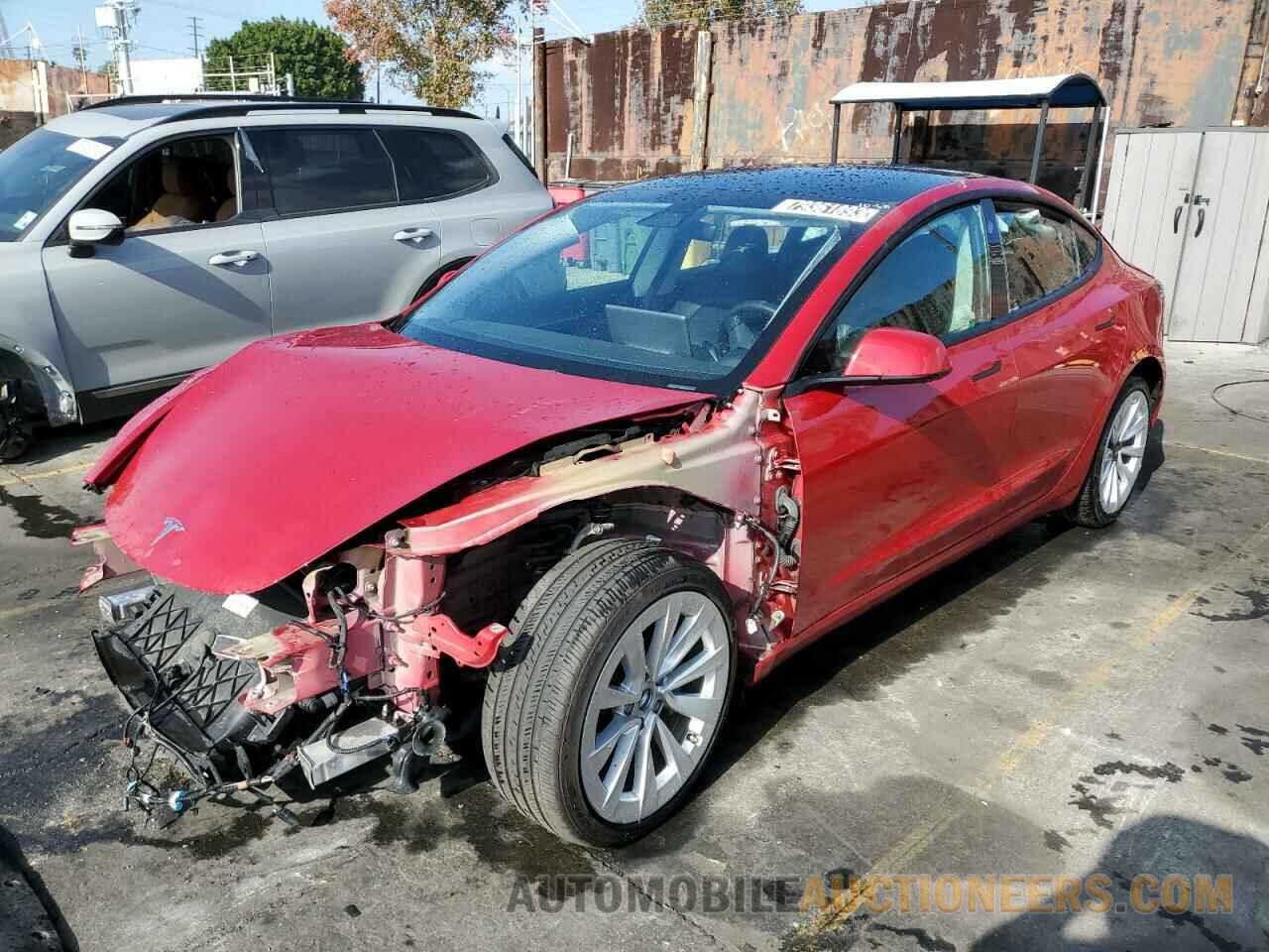 5YJ3E1EA6NF143873 TESLA MODEL 3 2022