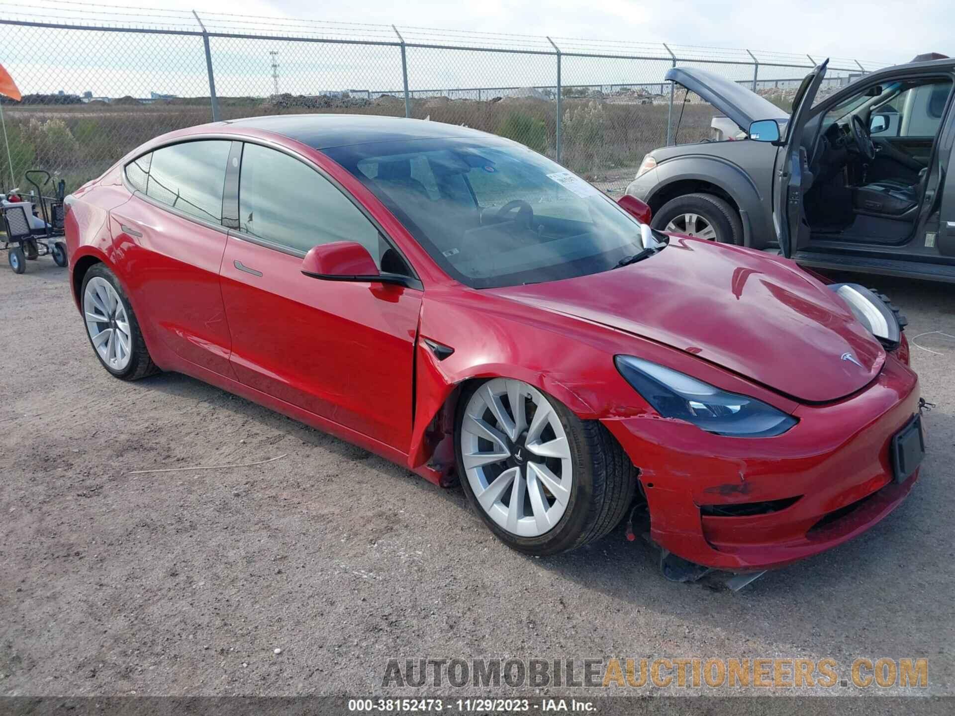 5YJ3E1EA6NF177764 TESLA MODEL 3 2022