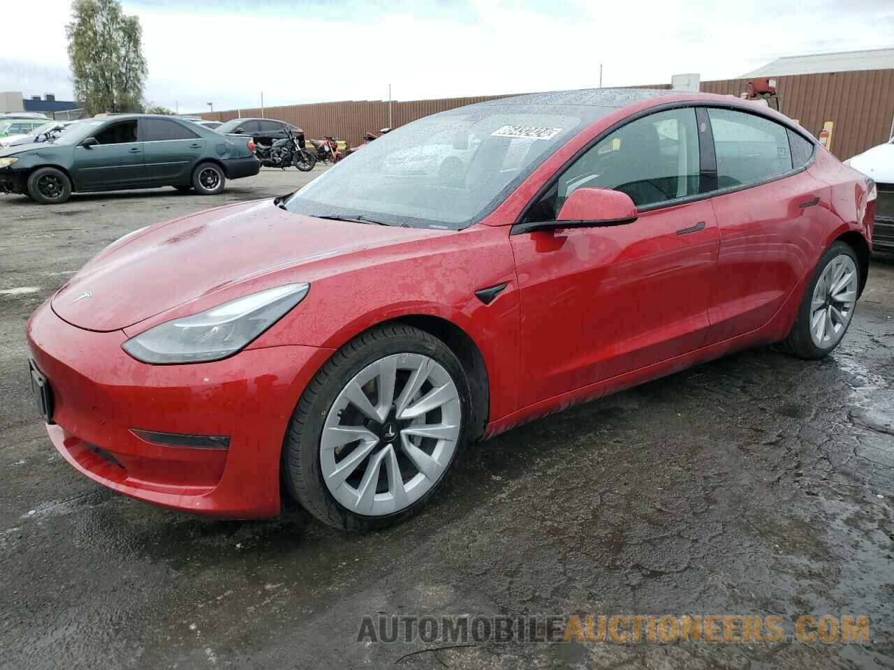 5YJ3E1EA6NF185878 TESLA MODEL 3 2022