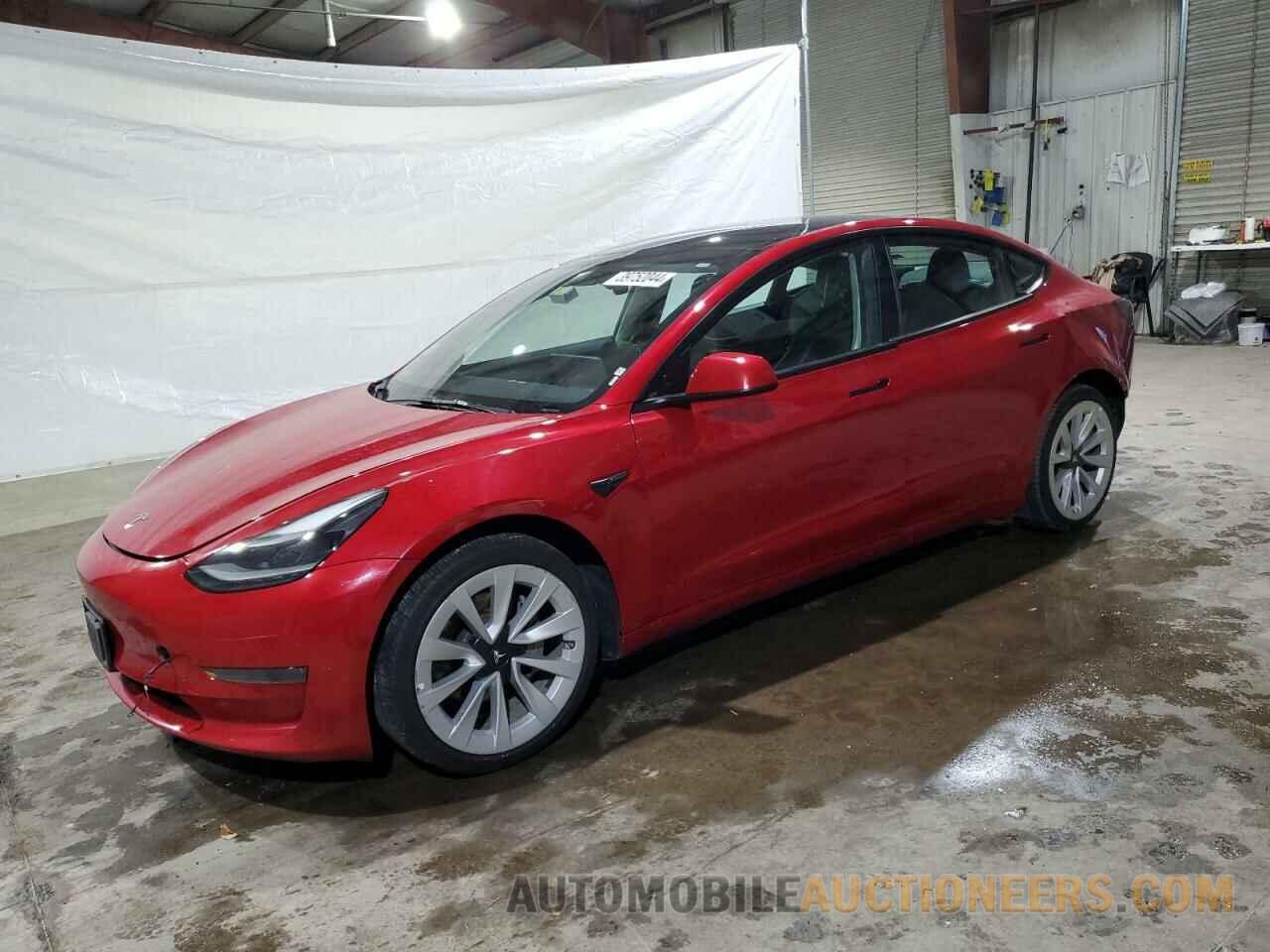 5YJ3E1EA6NF186321 TESLA MODEL 3 2022