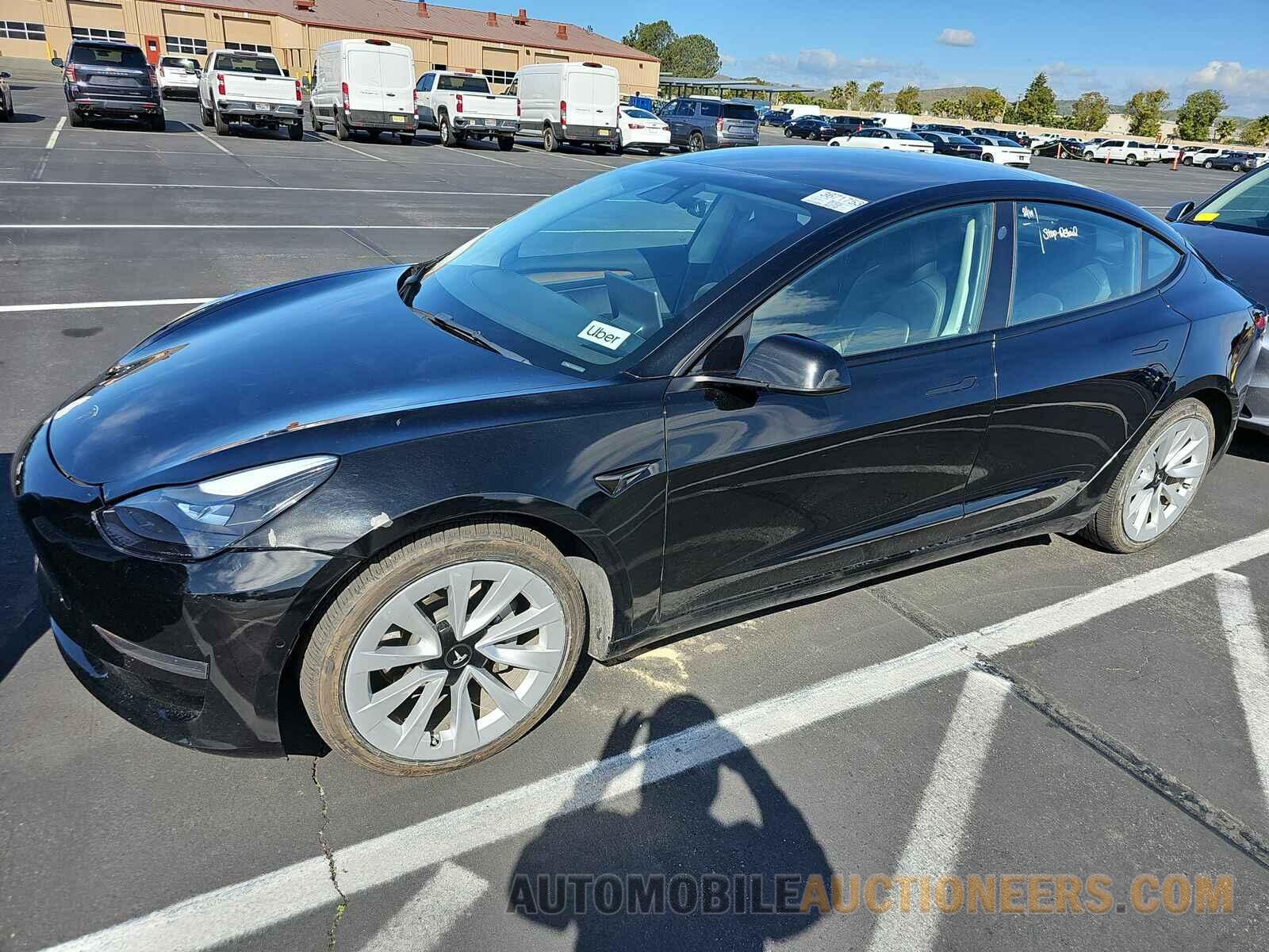 5YJ3E1EA6NF187582 Tesla Model 3 2022