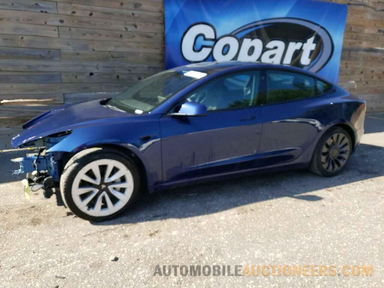 5YJ3E1EA6NF188439 TESLA MODEL 3 2022