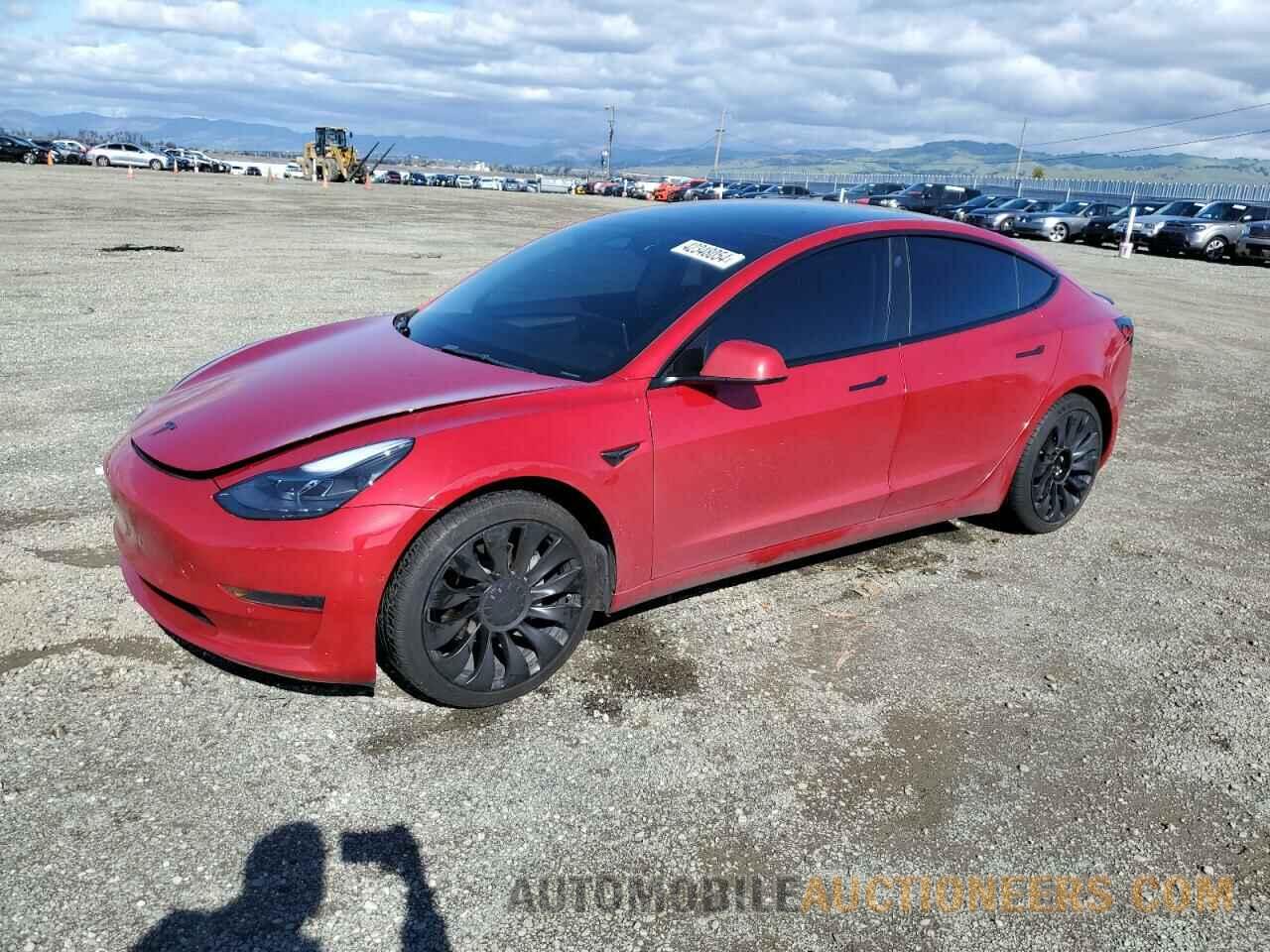 5YJ3E1EA6NF188912 TESLA MODEL 3 2022